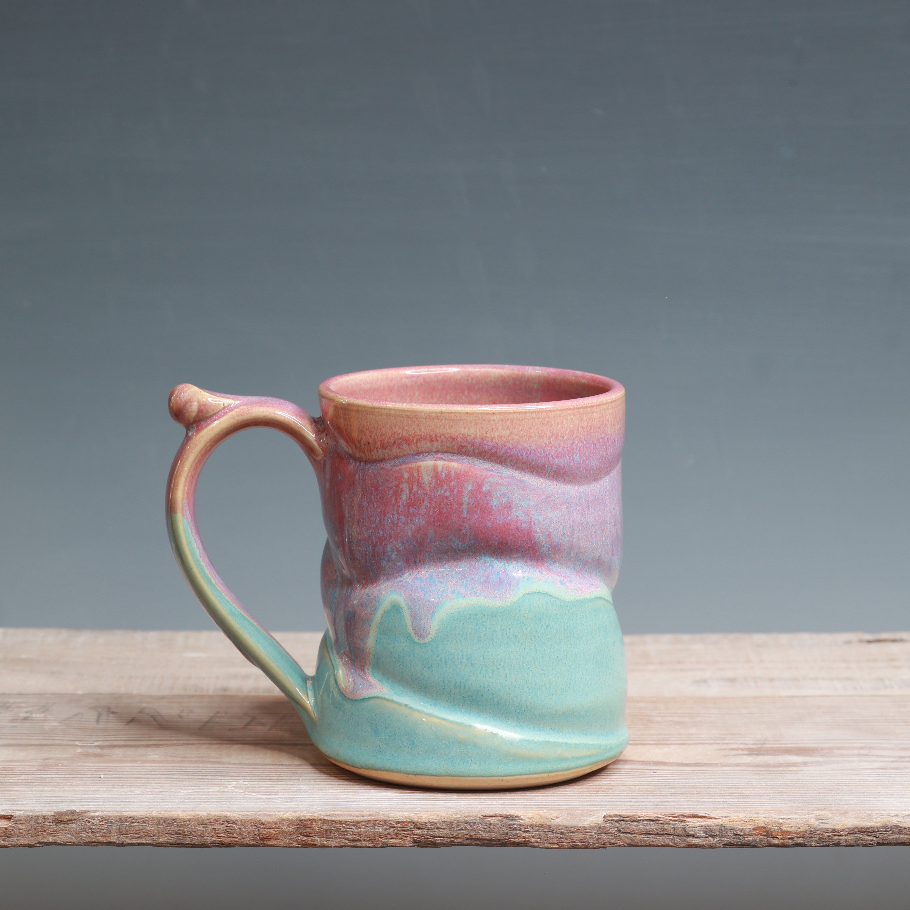 Raspberry Mist over Norse Blue Mug - 14 oz.