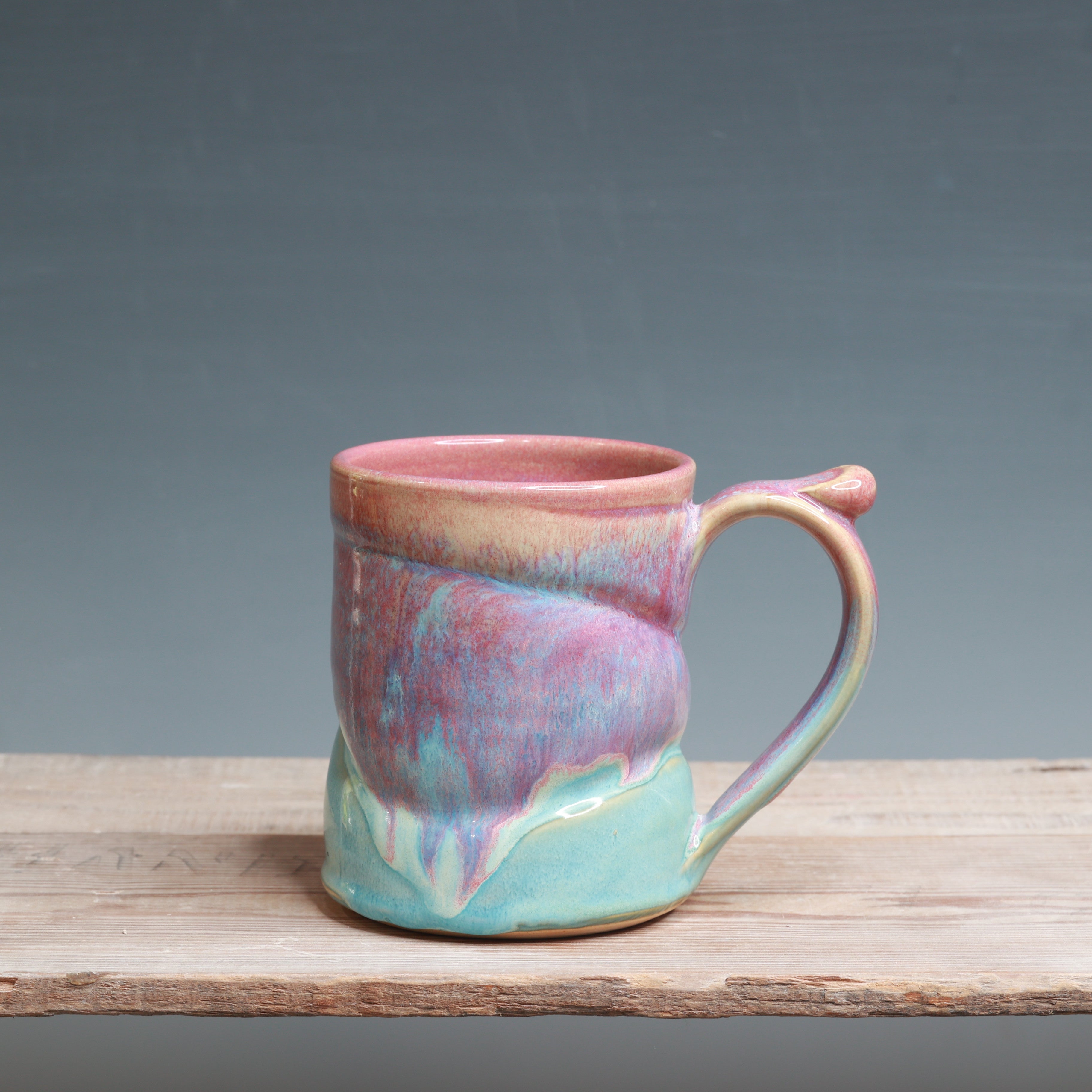 Raspberry Mist over Norse Blue Mug - 14 oz.