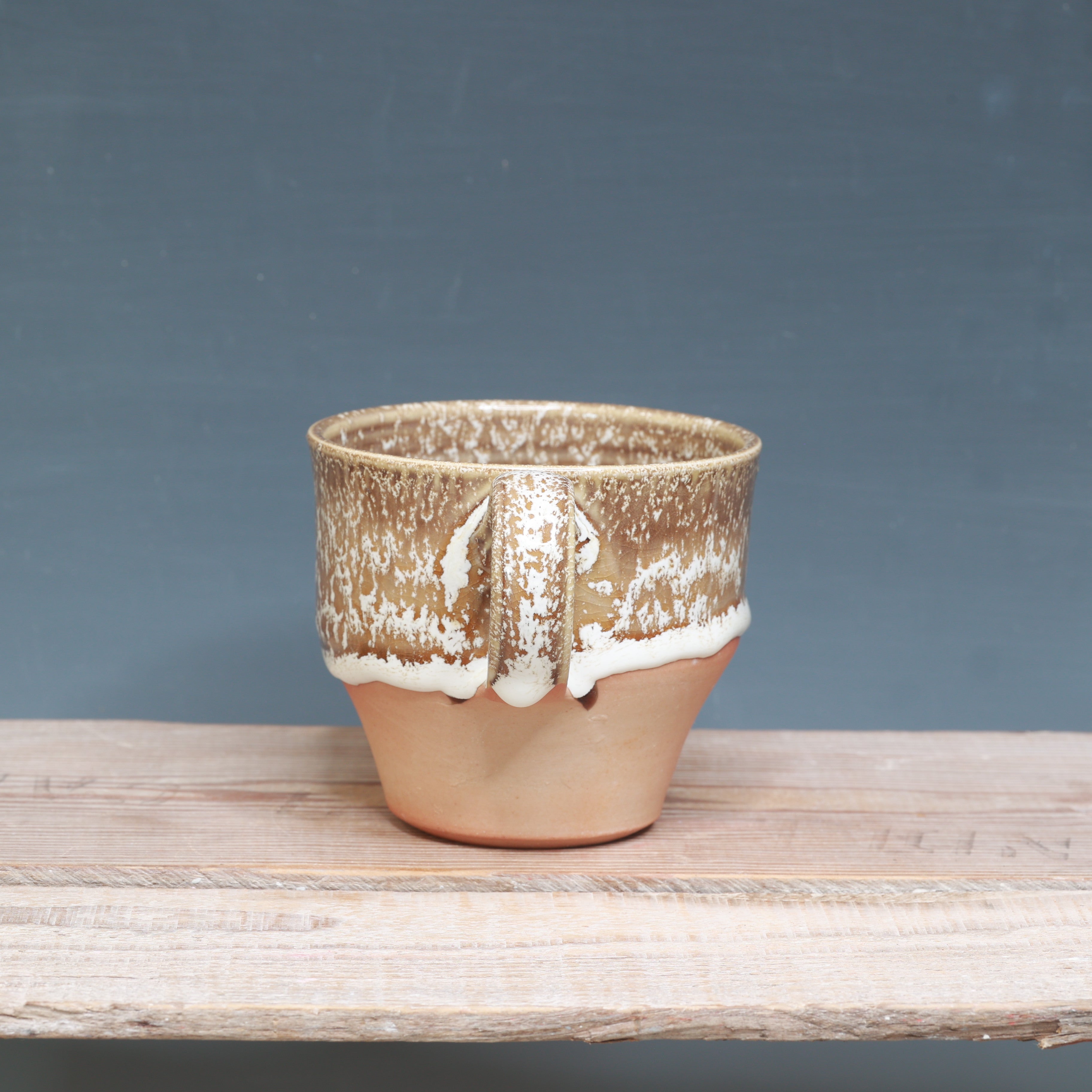 Alabaster and White mug 16-17 oz.