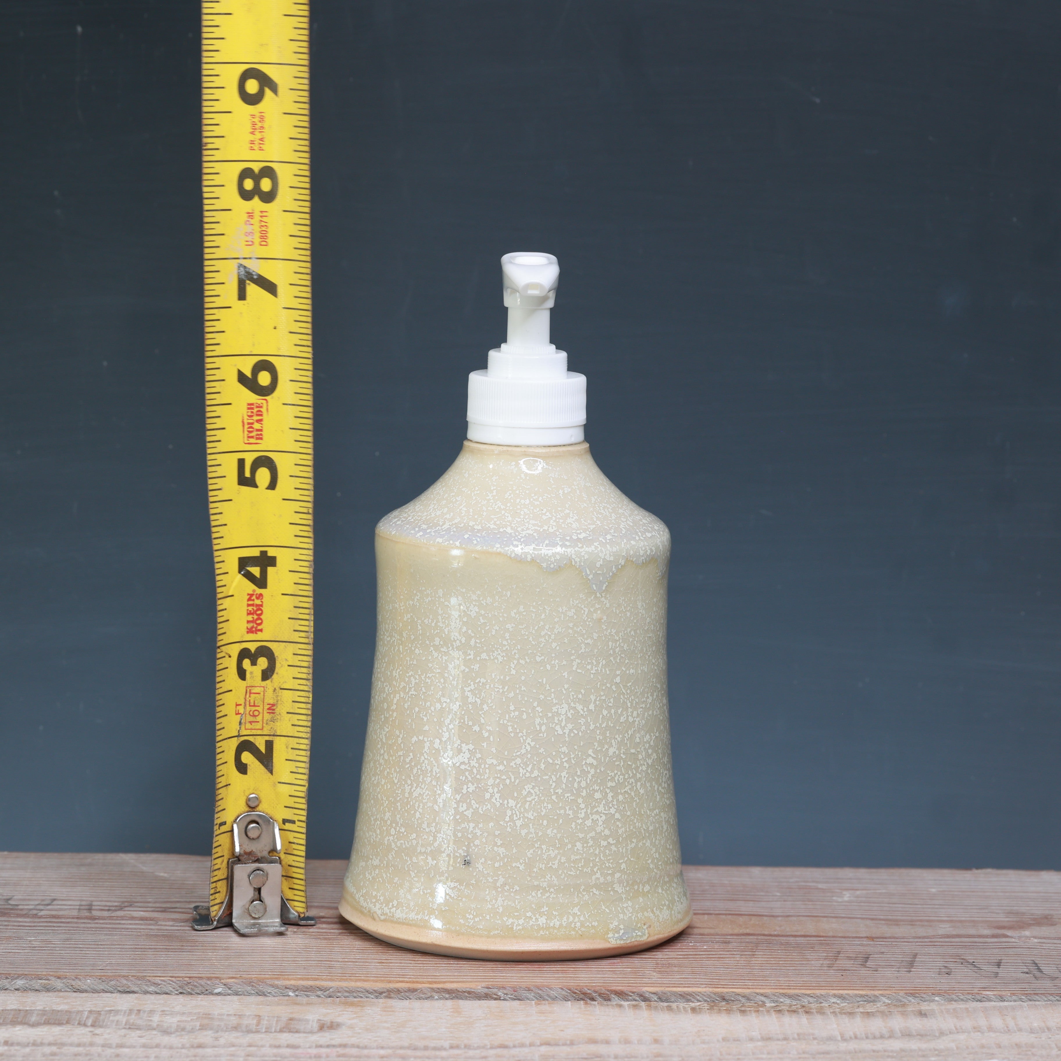 White and Alabaster Soap Dispenser