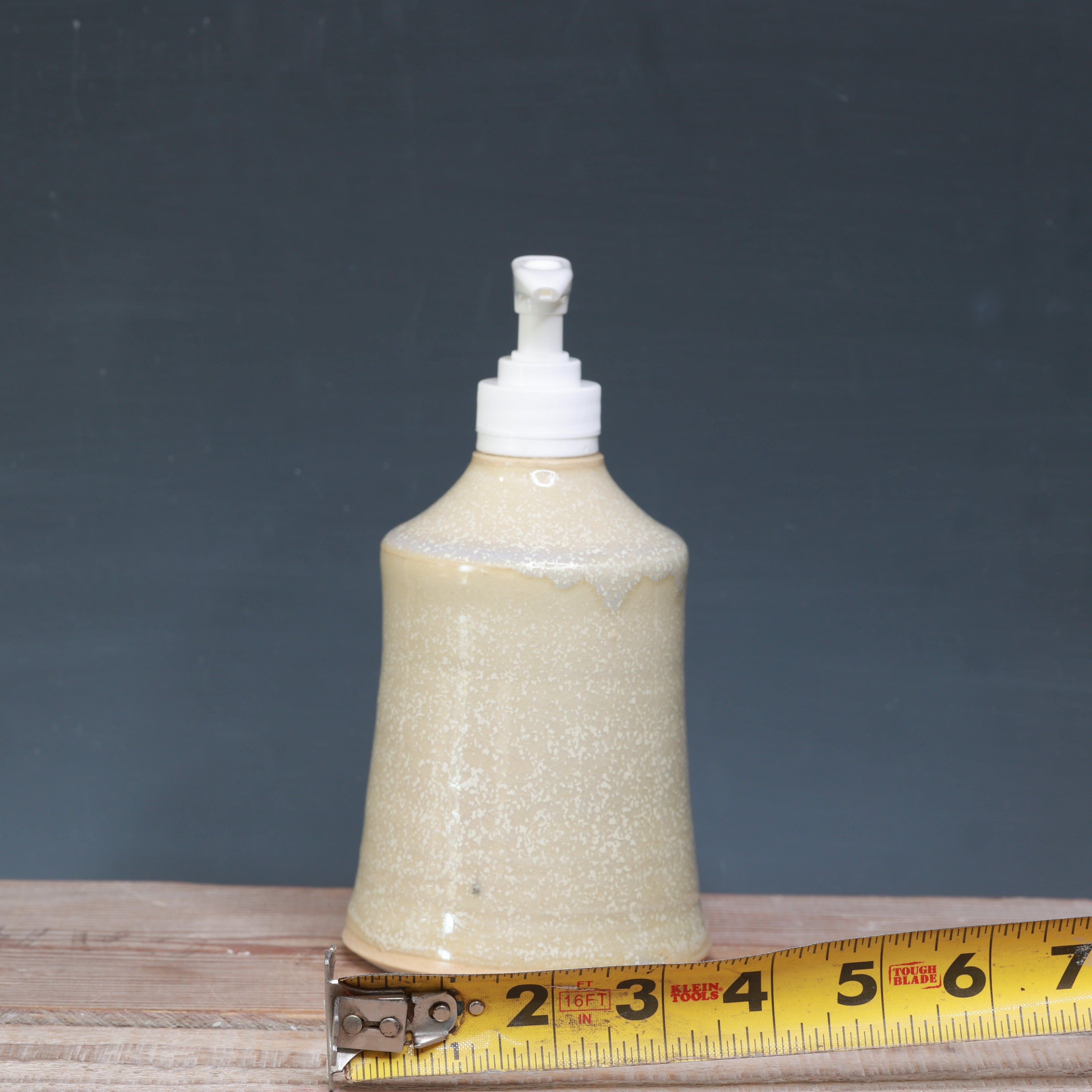 White and Alabaster Soap Dispenser