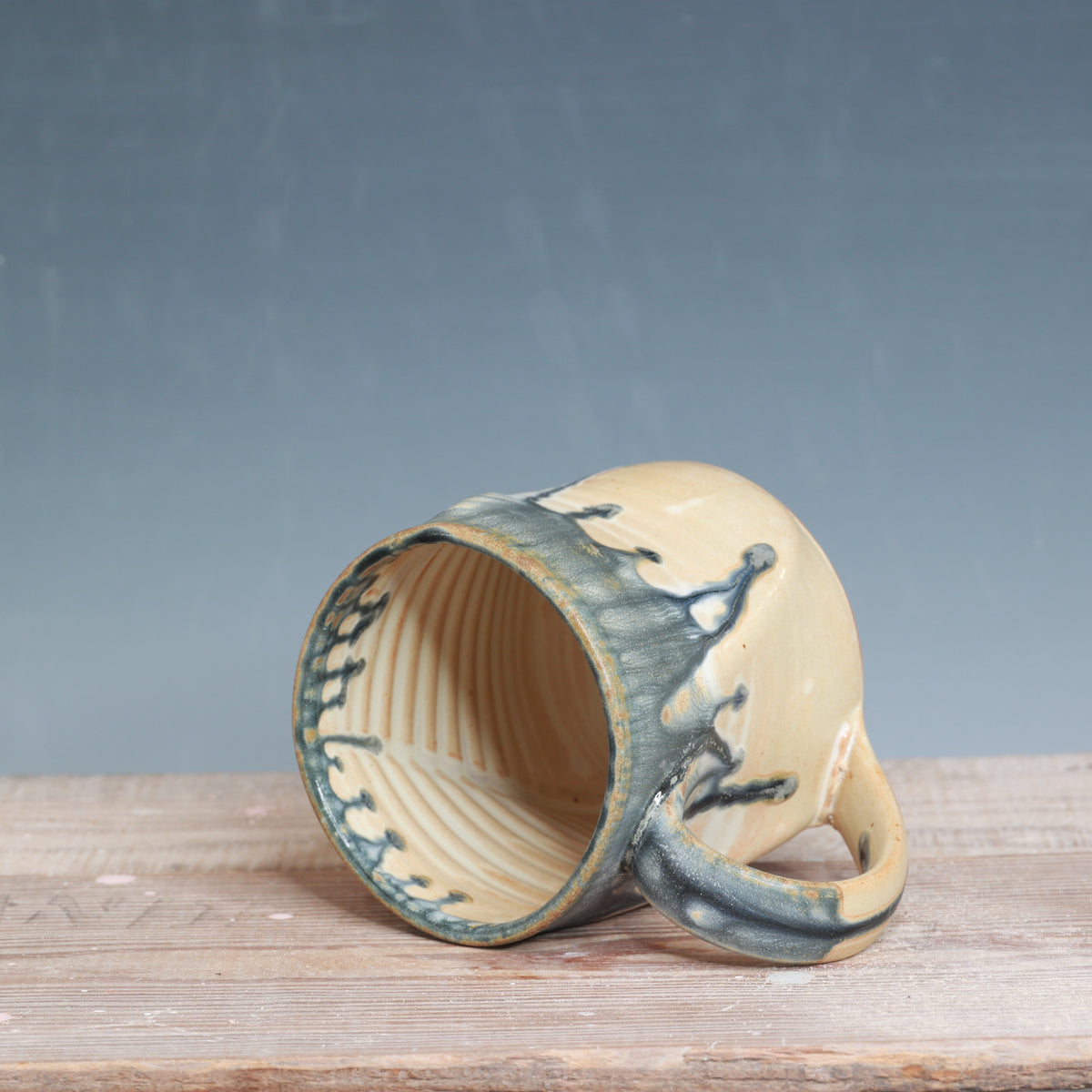 Salt and Blue Ash Mug 13-14 oz.
