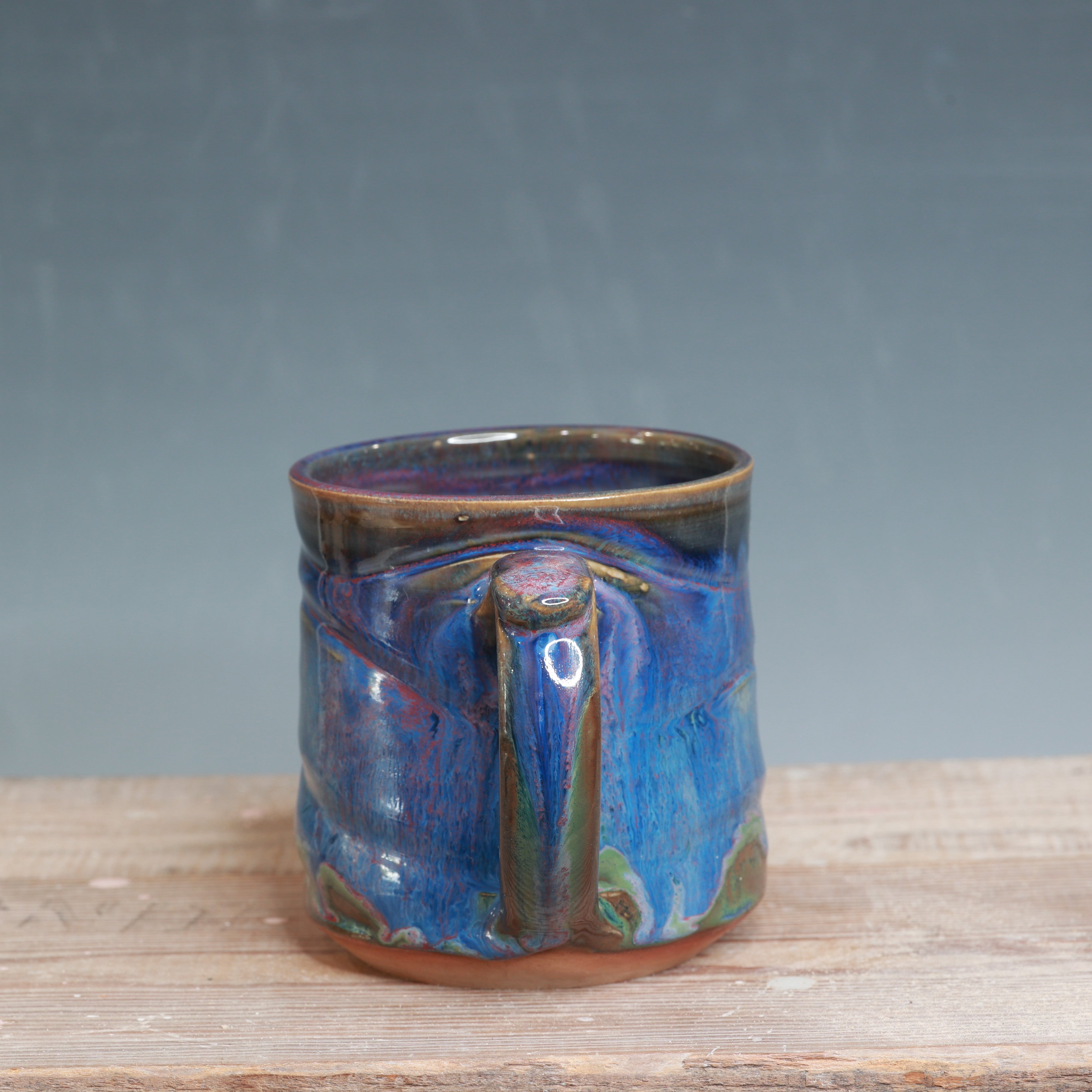 Blue Surf and Raspberry Mist Mug 16 oz.