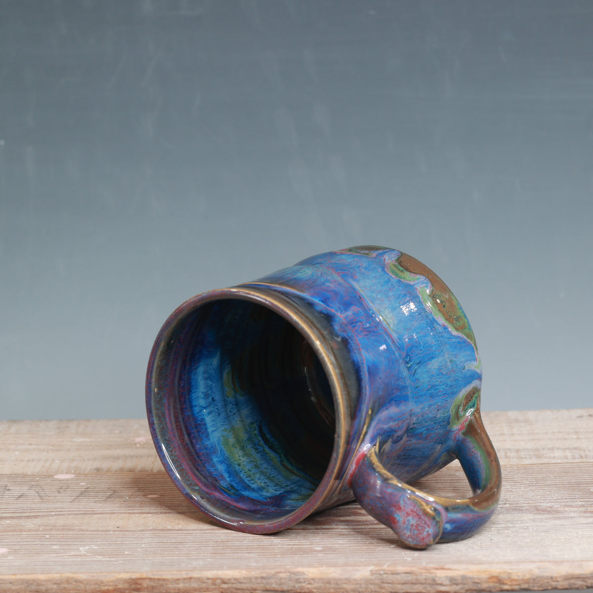 Blue Surf and Raspberry Mist Mug 16 oz.