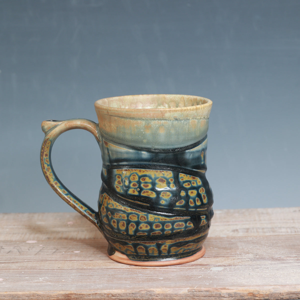 Blue Ash and Salt Mug 15-16 oz.