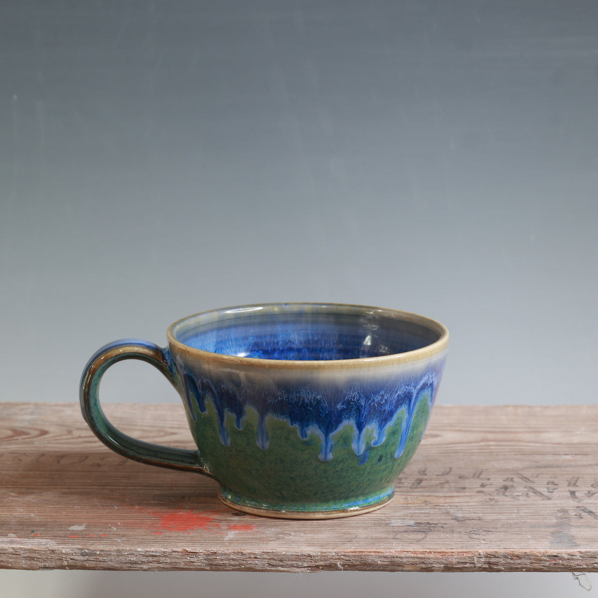 Blue Surf and Alabaster Mug 15-16 oz.