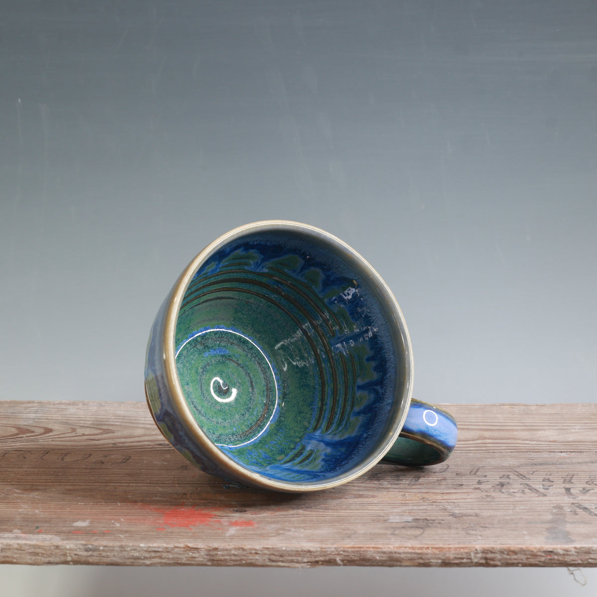 Blue Surf and Alabaster Mug 15-16 oz.