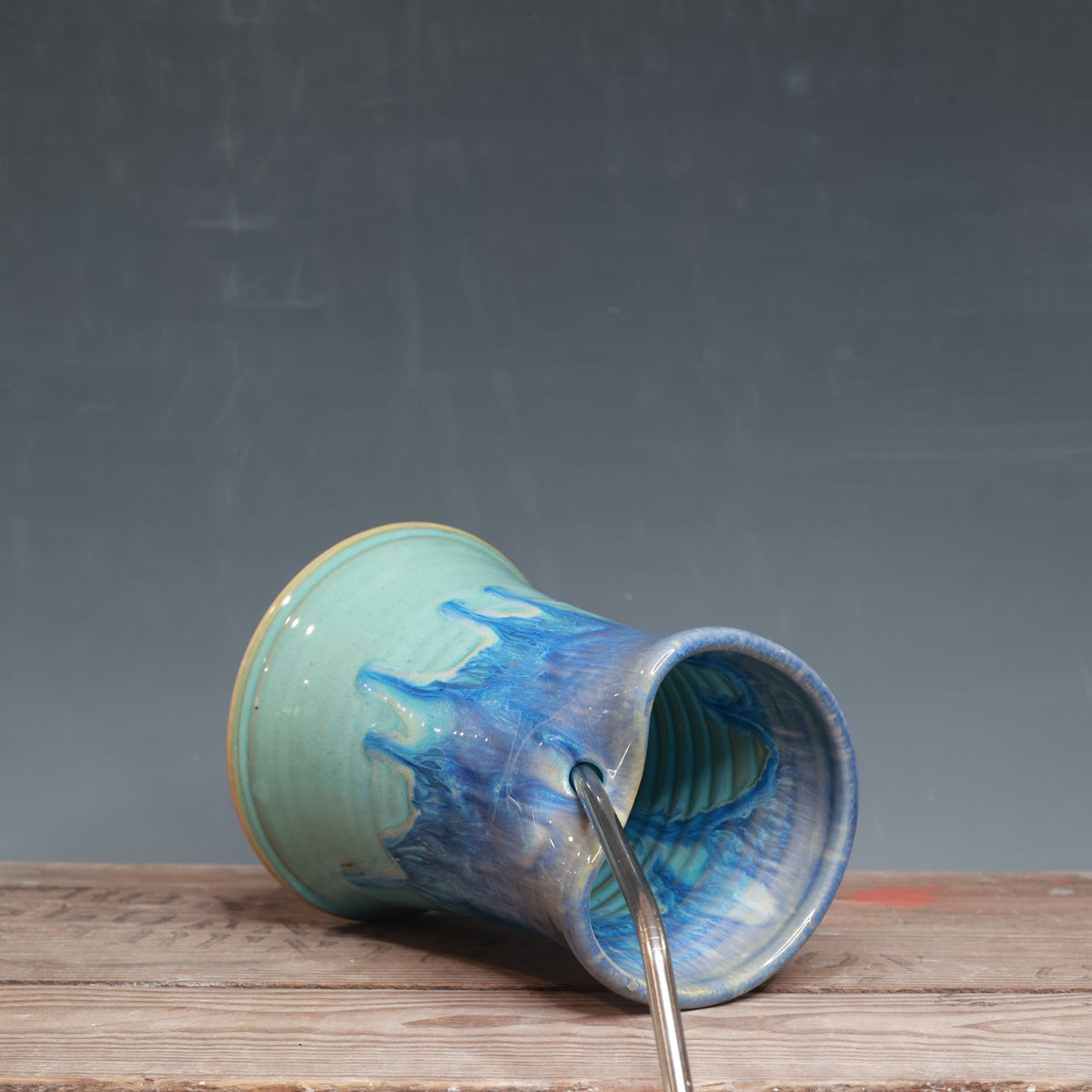 Norse Blue and Alabaster Straw Cup 14 oz.