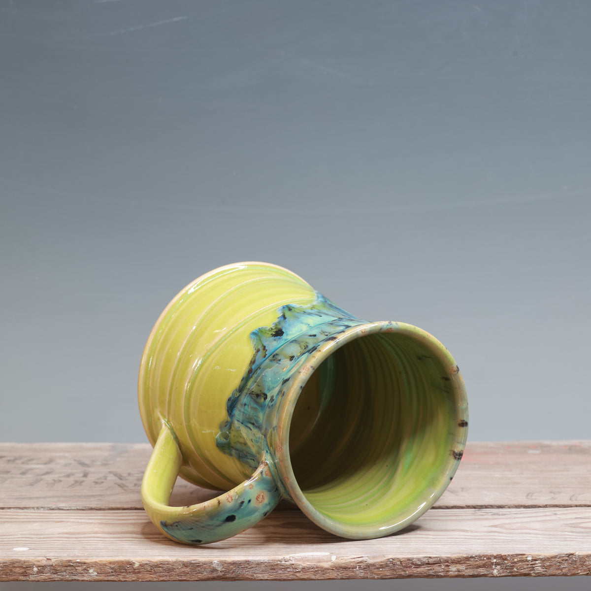 Aurora Green and Green Opal Mug 16 oz.