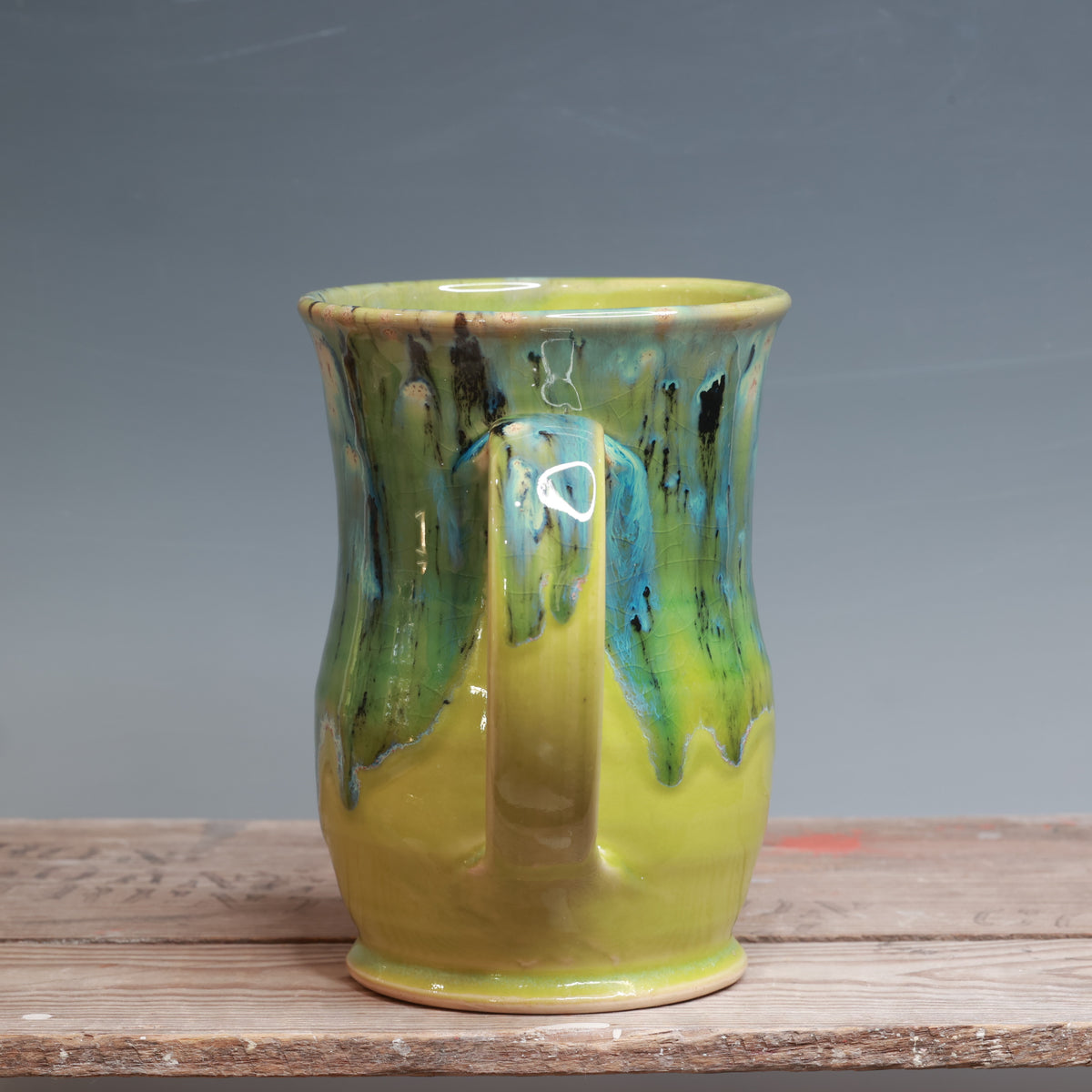 Aurora Green and Green Opal Mug 25-26 oz.