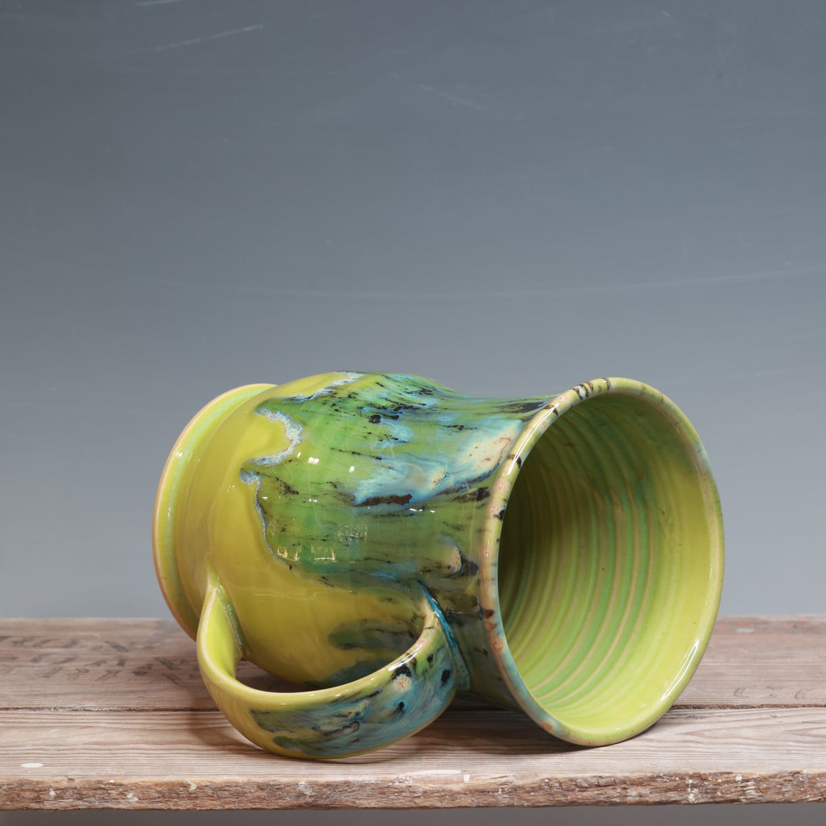 Aurora Green and Green Opal Mug 25-26 oz.