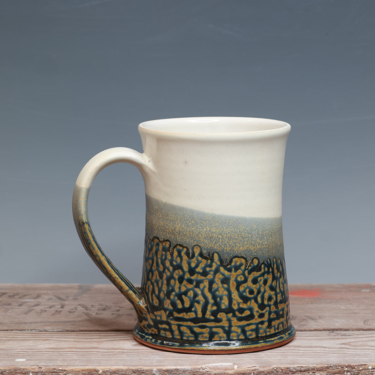 Salt and Blue ash Mug 19-20 oz.