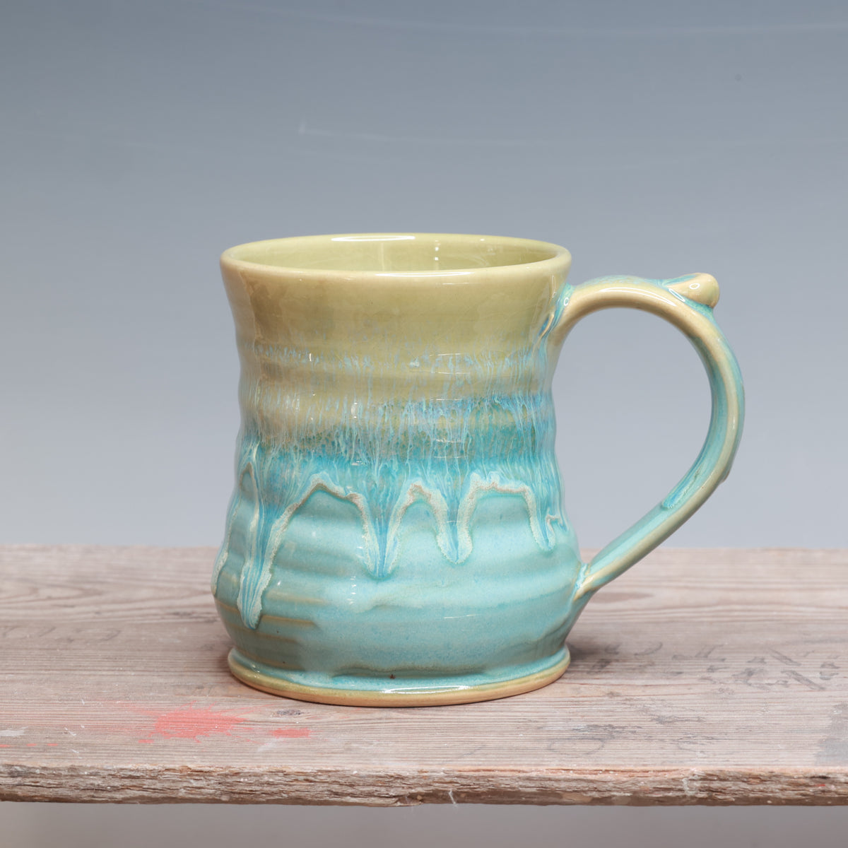 Norse Blue and Alabaster Mug 15-17 oz.
