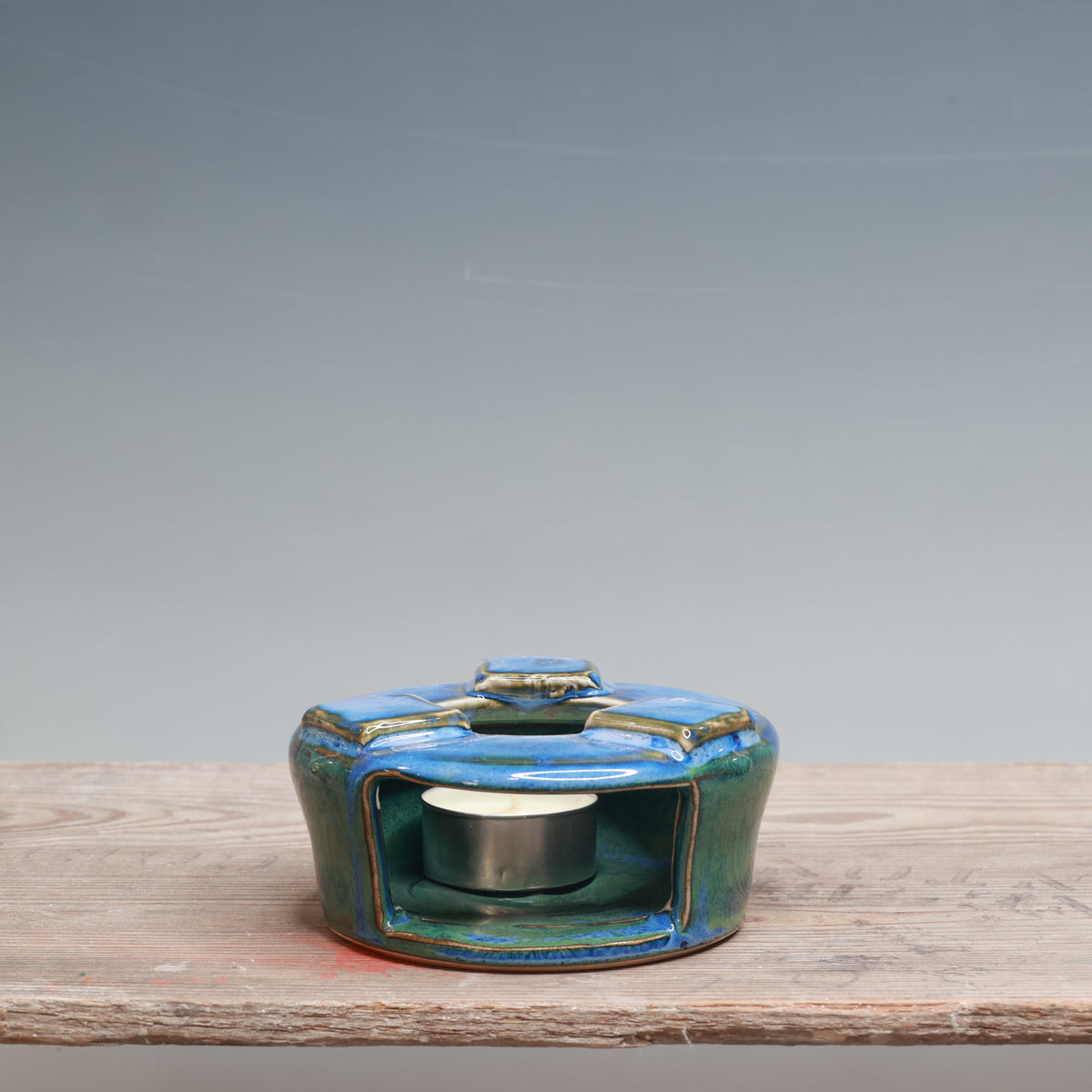 Blue Surf and Alabaster Mug Warmer