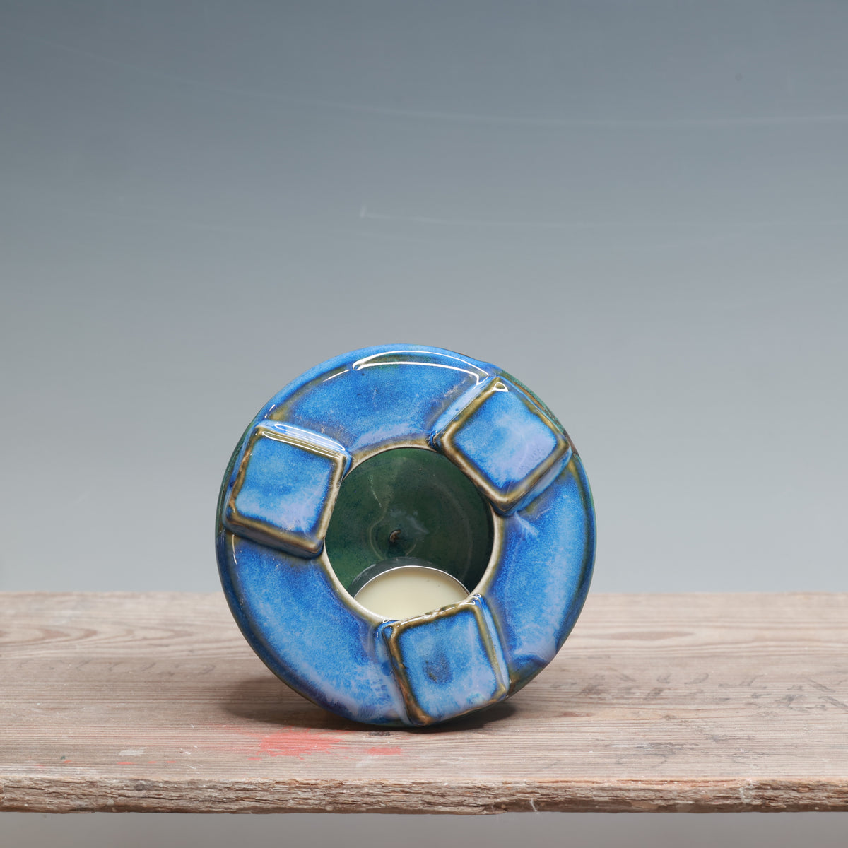 Blue Surf and Alabaster Mug Warmer
