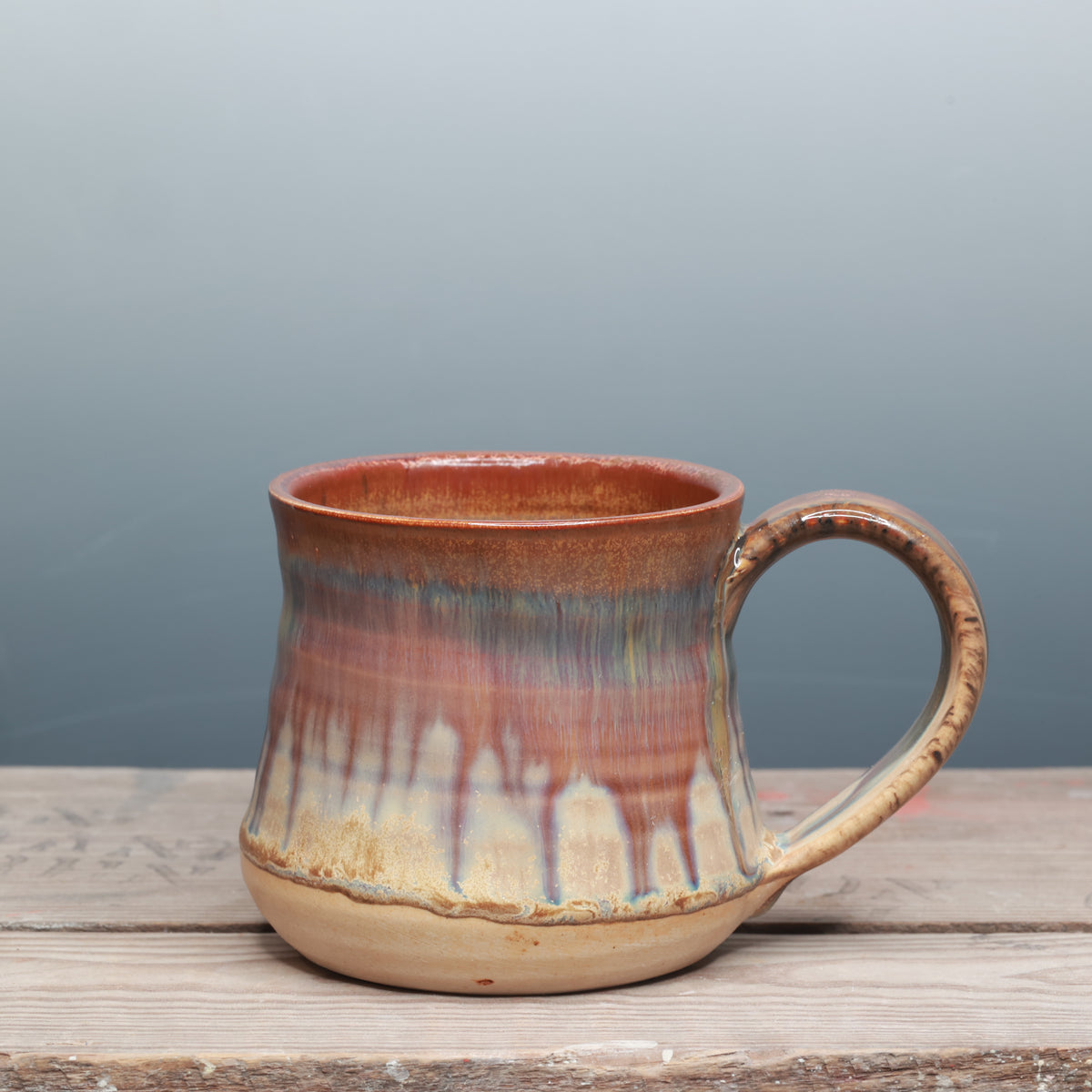 Sandstone and Copper Float Mug 13-14 oz.