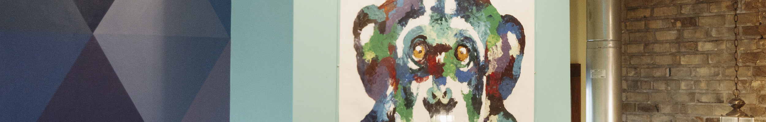 Closeup of a mural painting