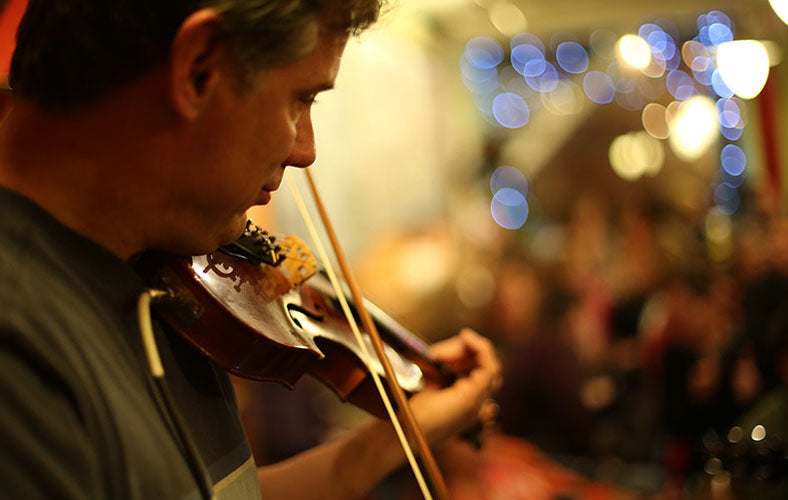 Man playing a violin