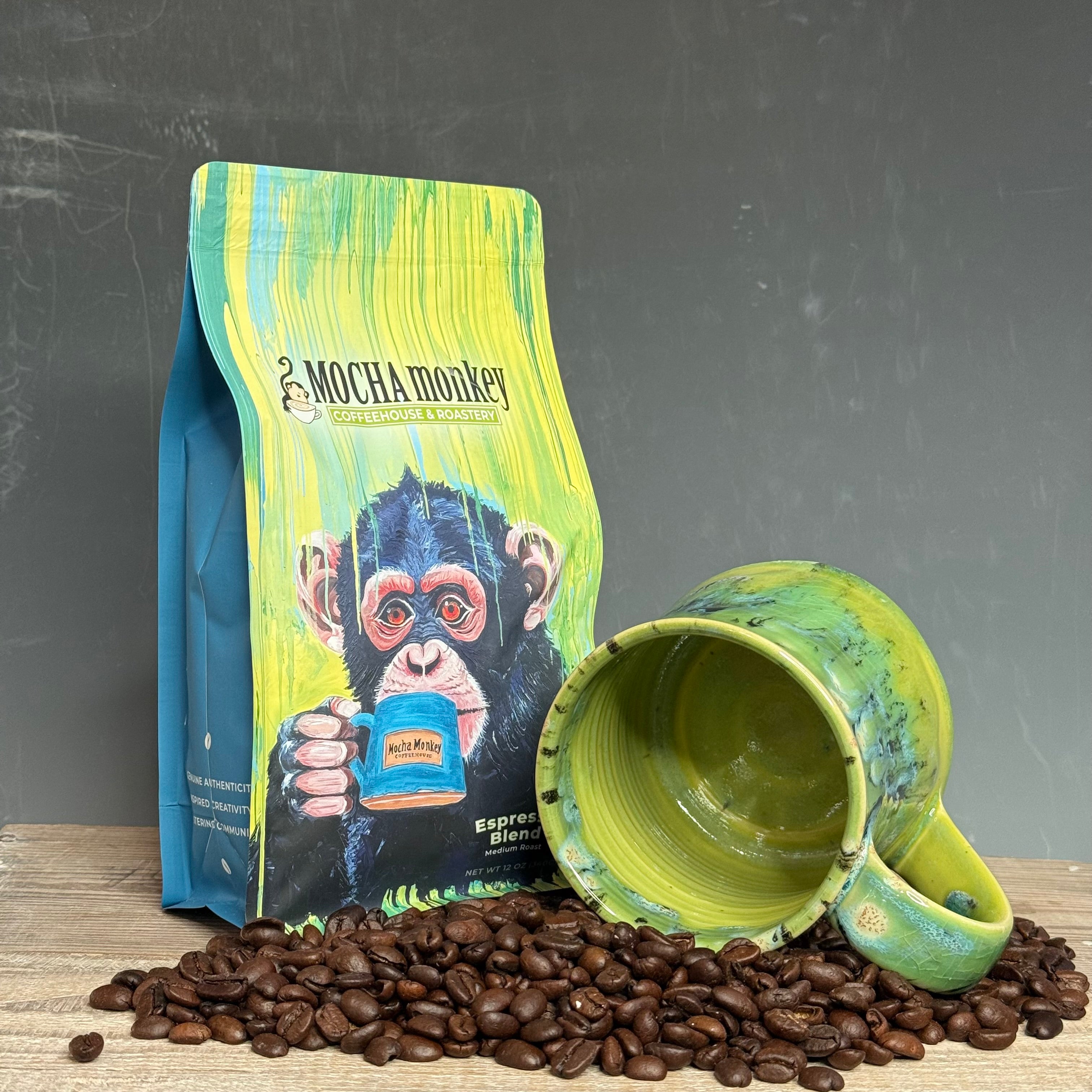 Coffee Beans and Mug Combo - Espresso Blend Medium Roast