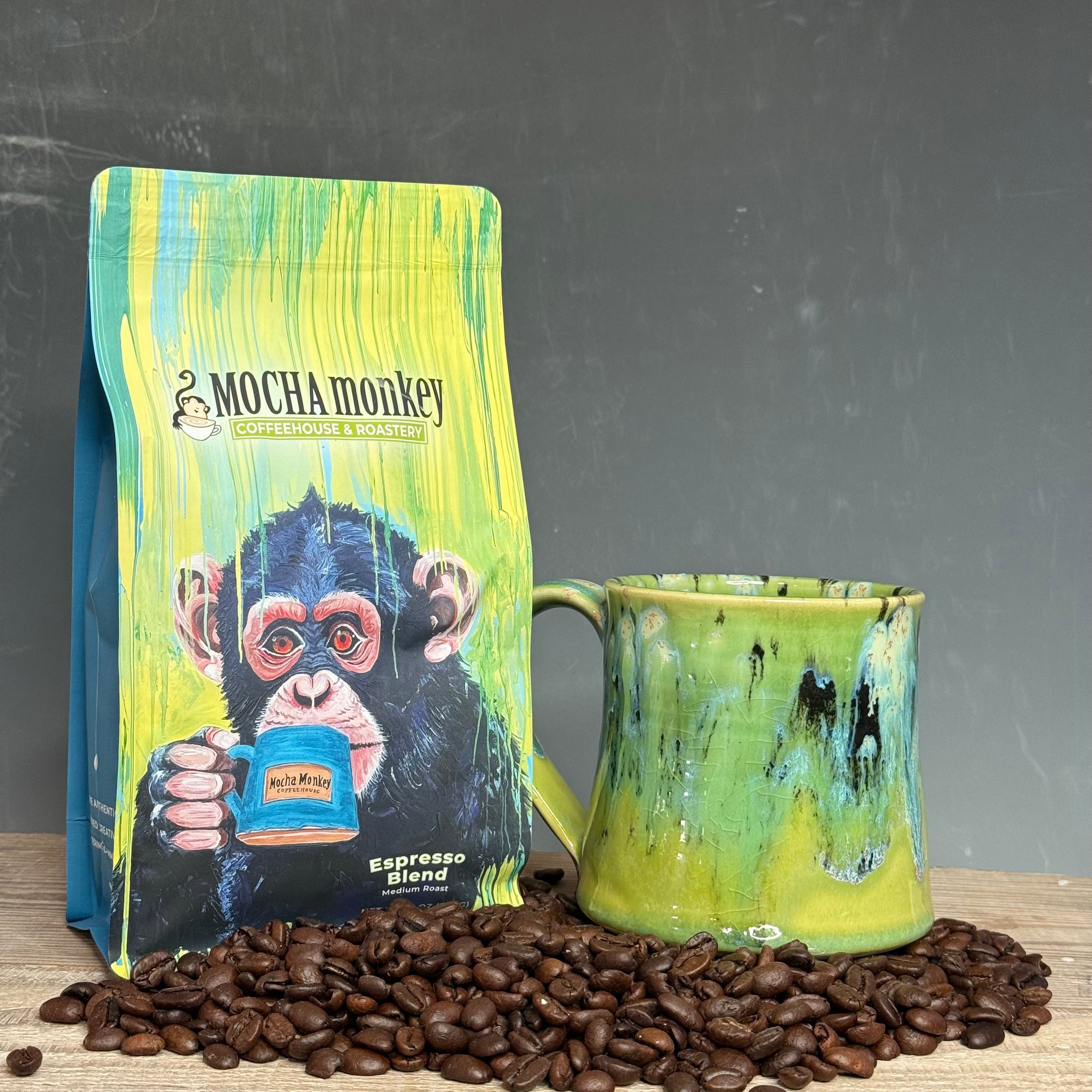 Coffee Beans and Mug Combo - Espresso Blend Medium Roast