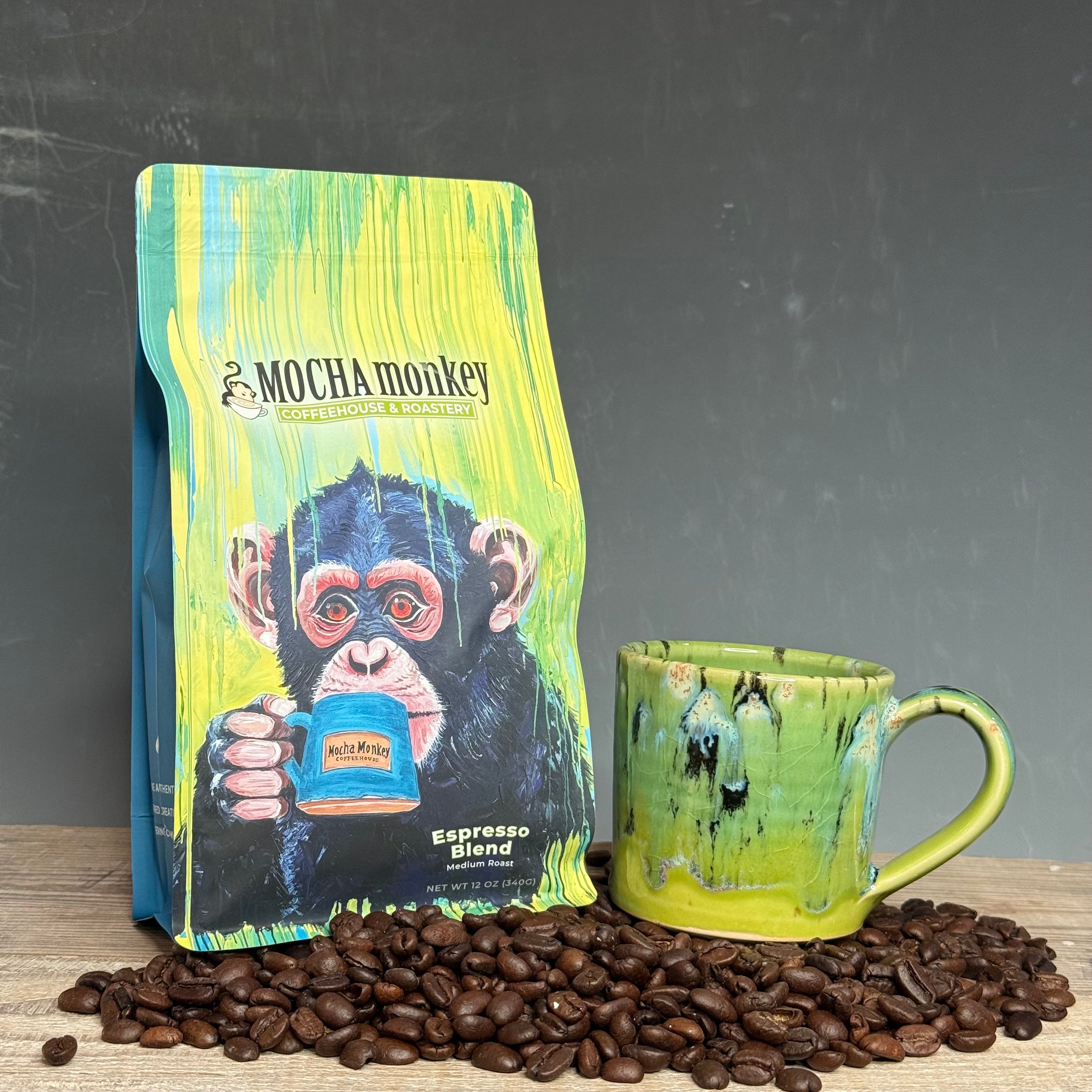 Coffee Beans and Mug Combo - Espresso Blend Medium Roast