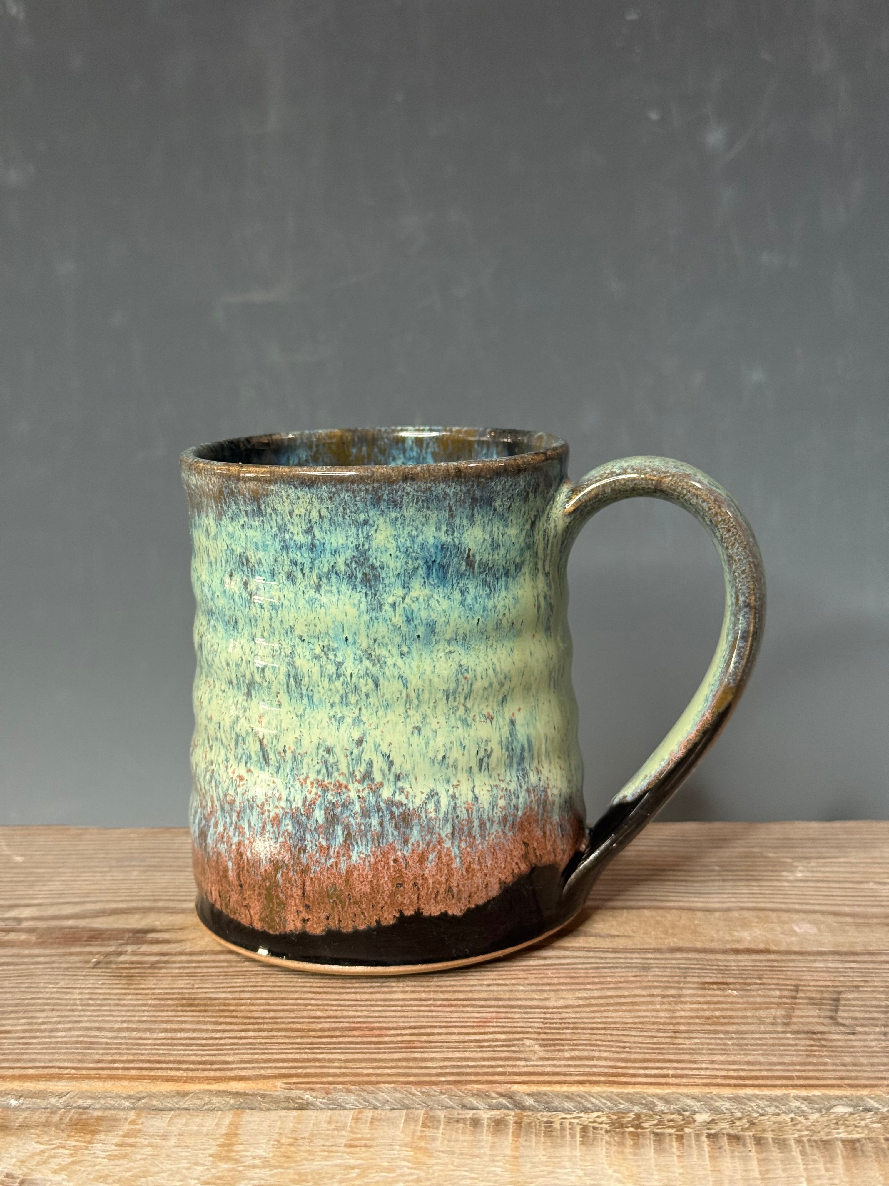 Northern Lights spiral mug - 14 - 15 oz.