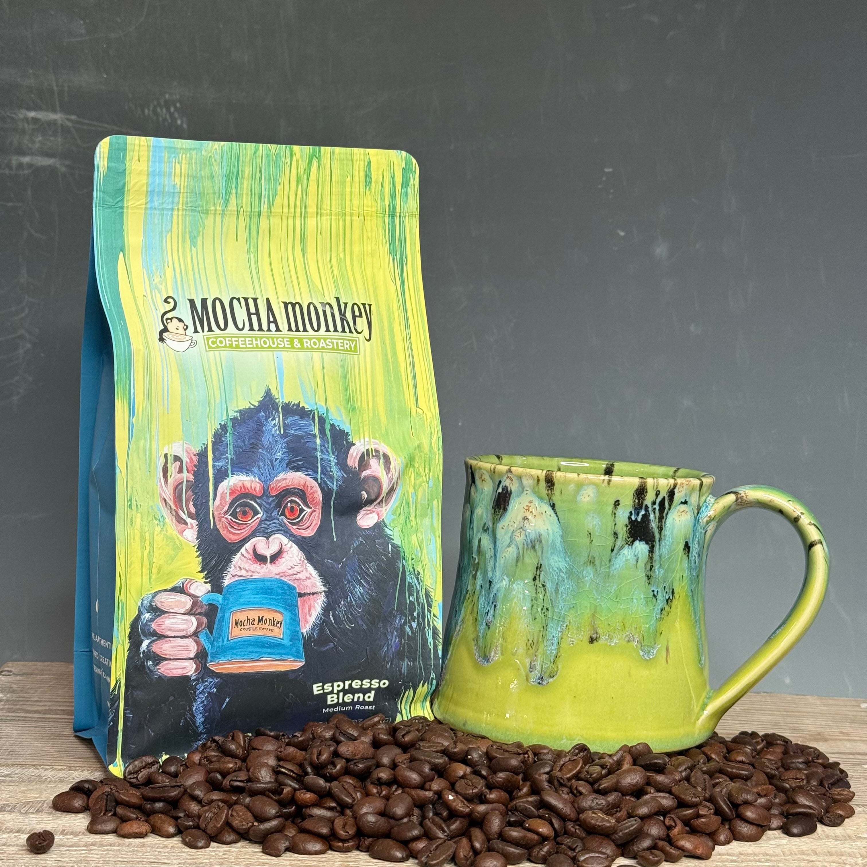 Coffee Beans and Mug Combo - Espresso Blend Medium Roast