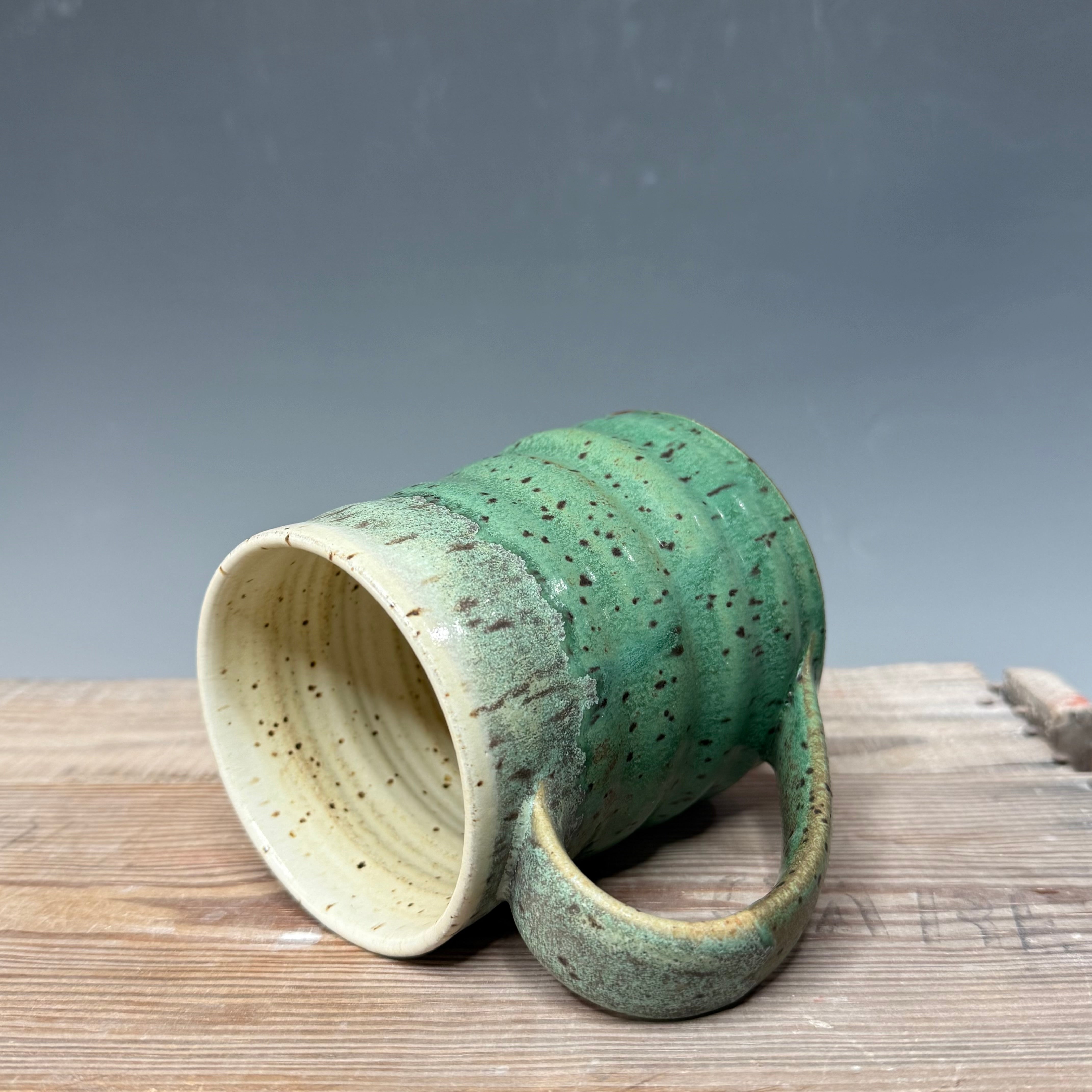 Speckled Salt and Patina Mug 20-21 oz.