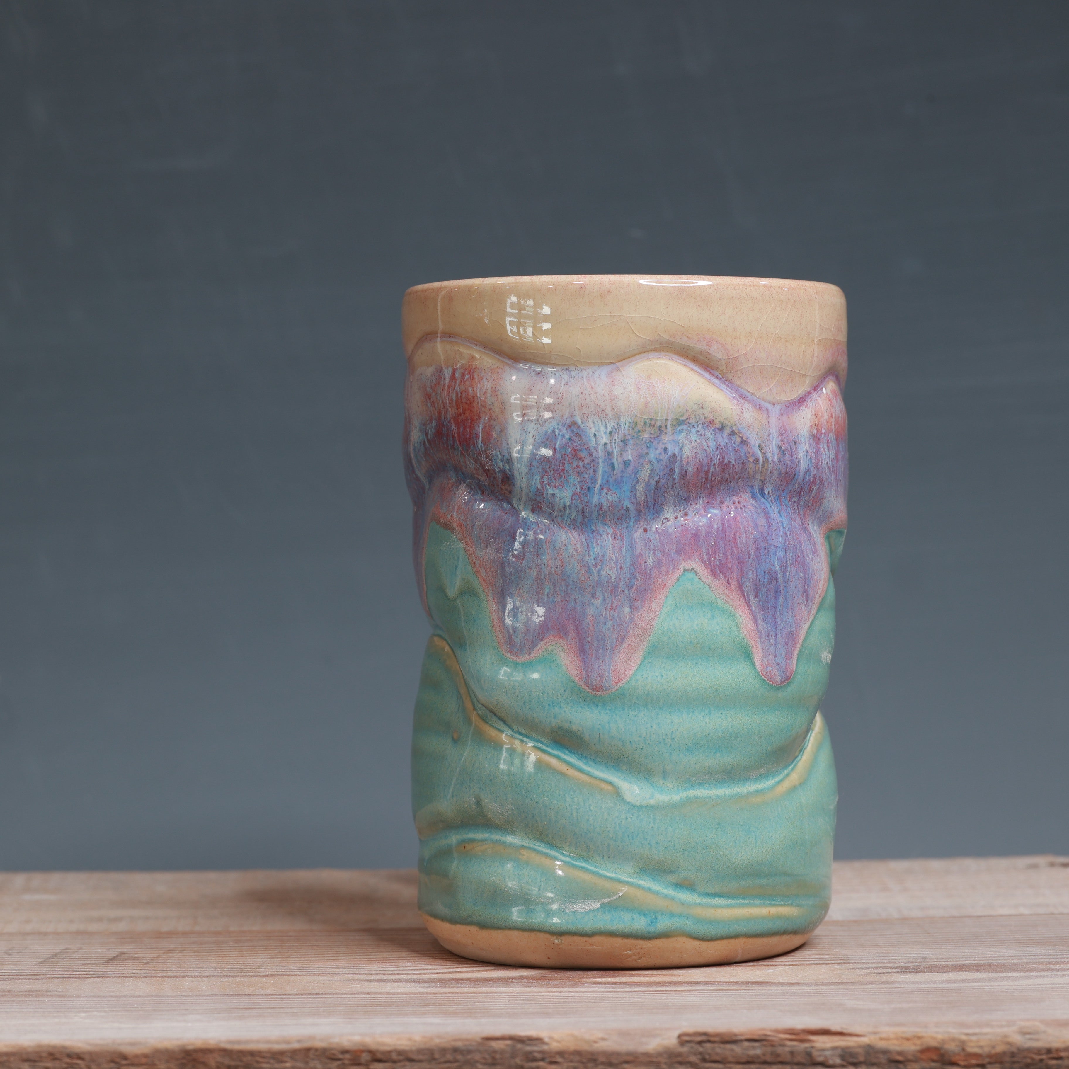 DROP mug - Raspberry Mist and Norse Blue