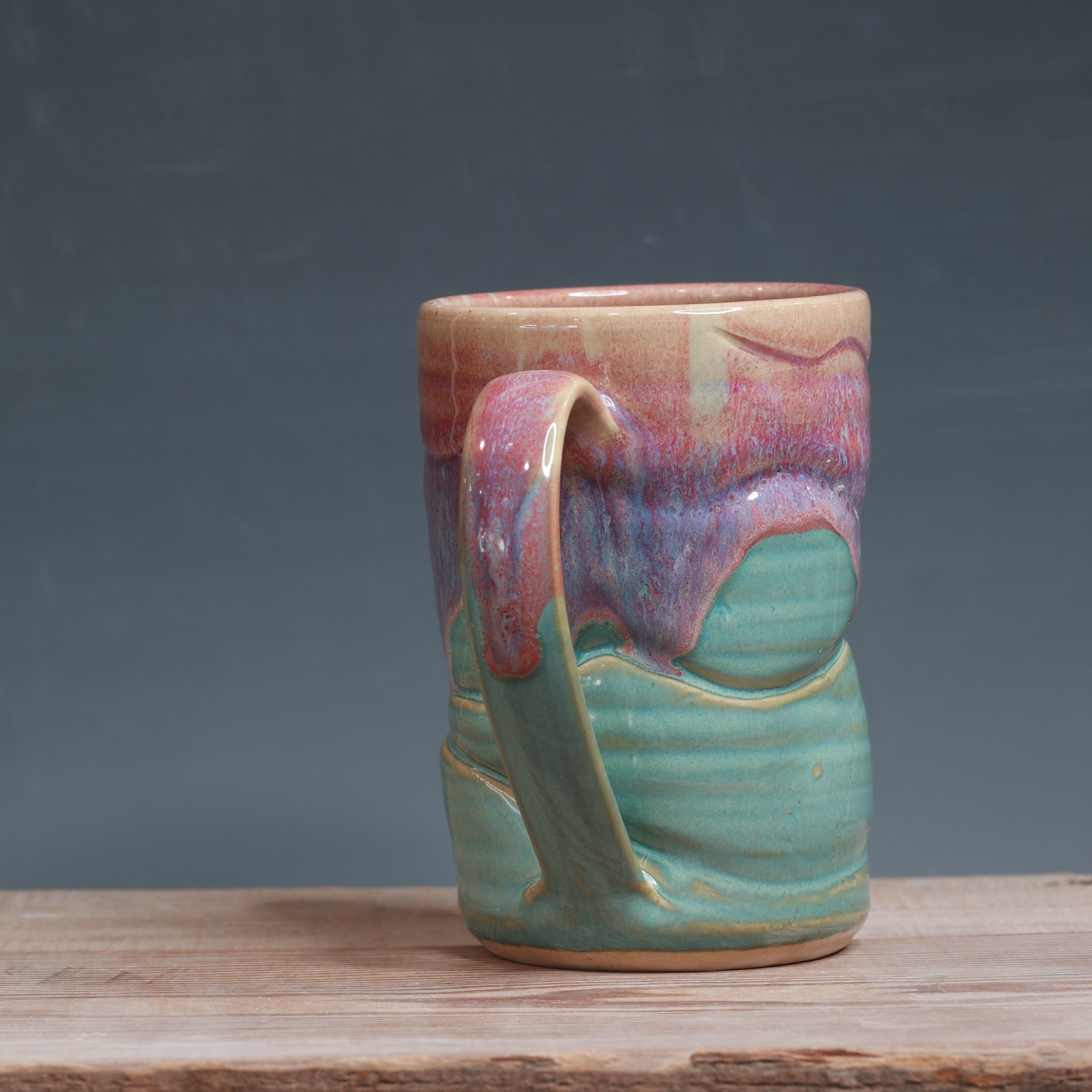 DROP mug - Raspberry Mist and Norse Blue