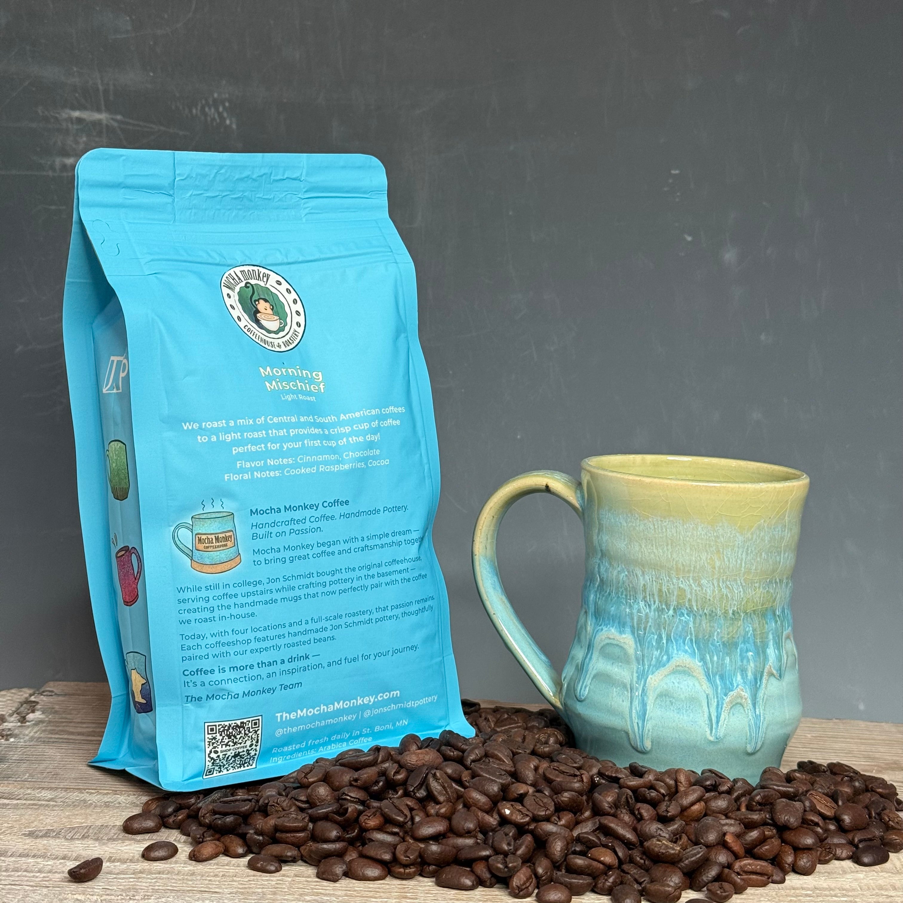 Coffee Beans and Mug Bundle - Morning Mischief Light Roast