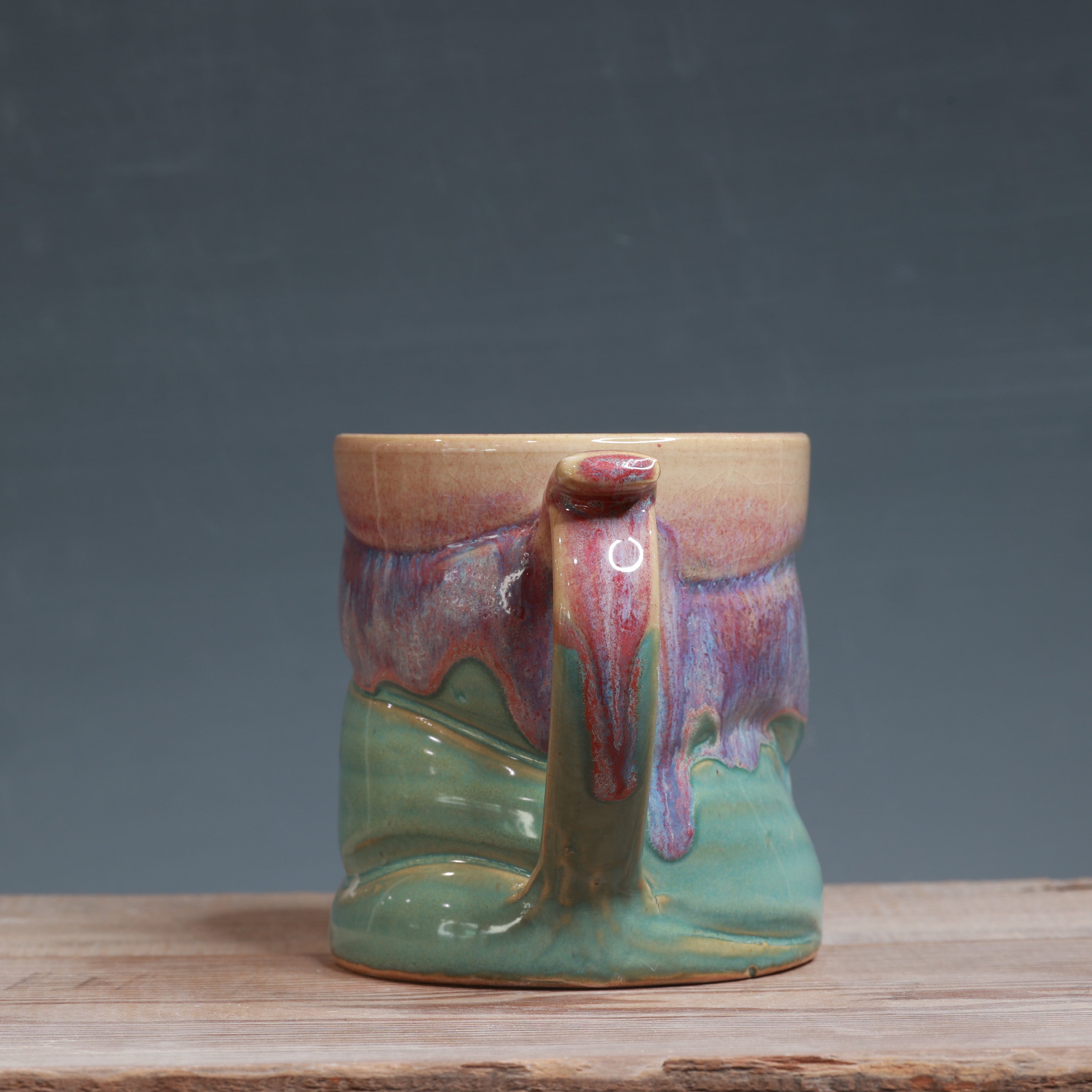 DROP mug - Raspberry Mist and Norse Blue 14 oz.