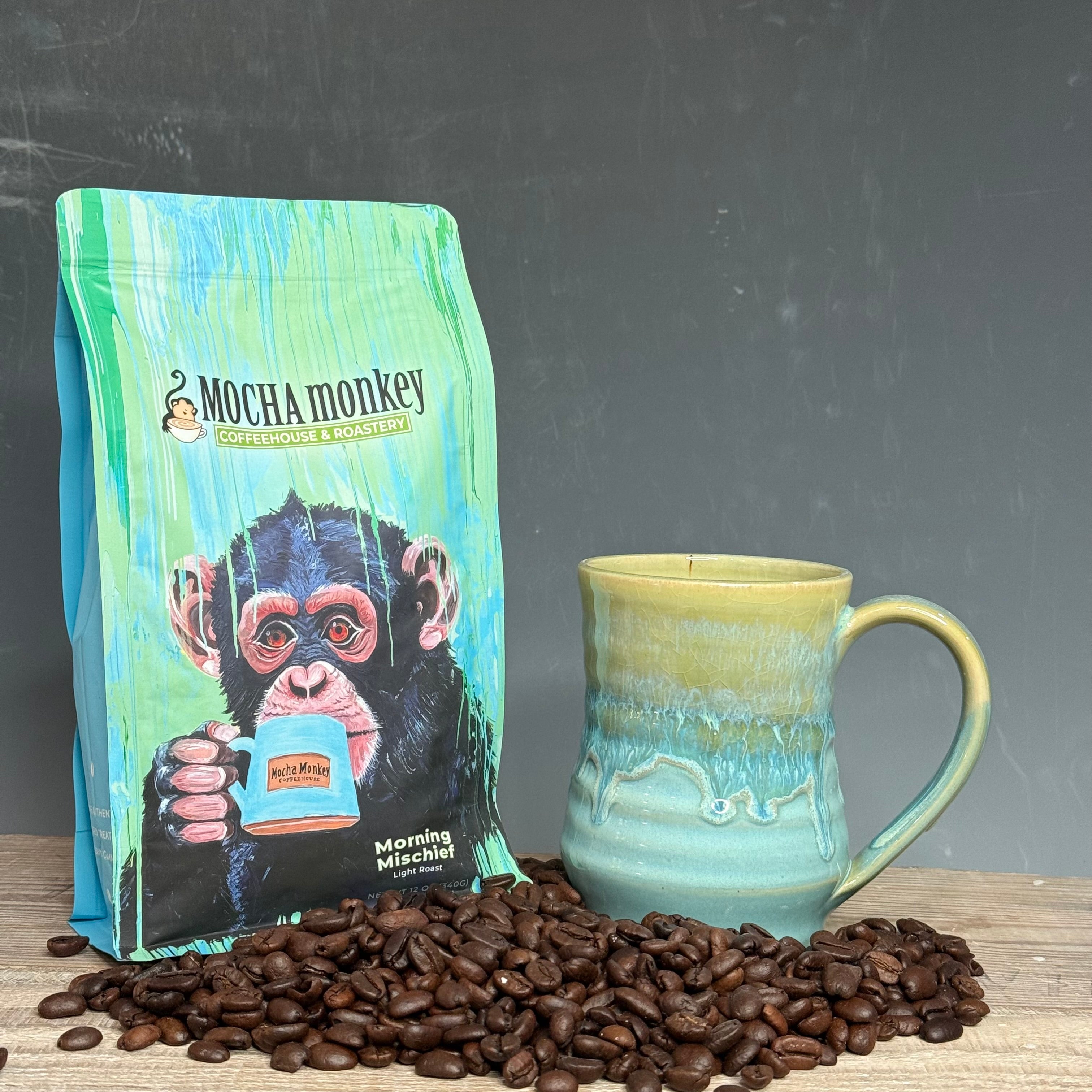Coffee Beans and Mug Bundle - Morning Mischief Light Roast