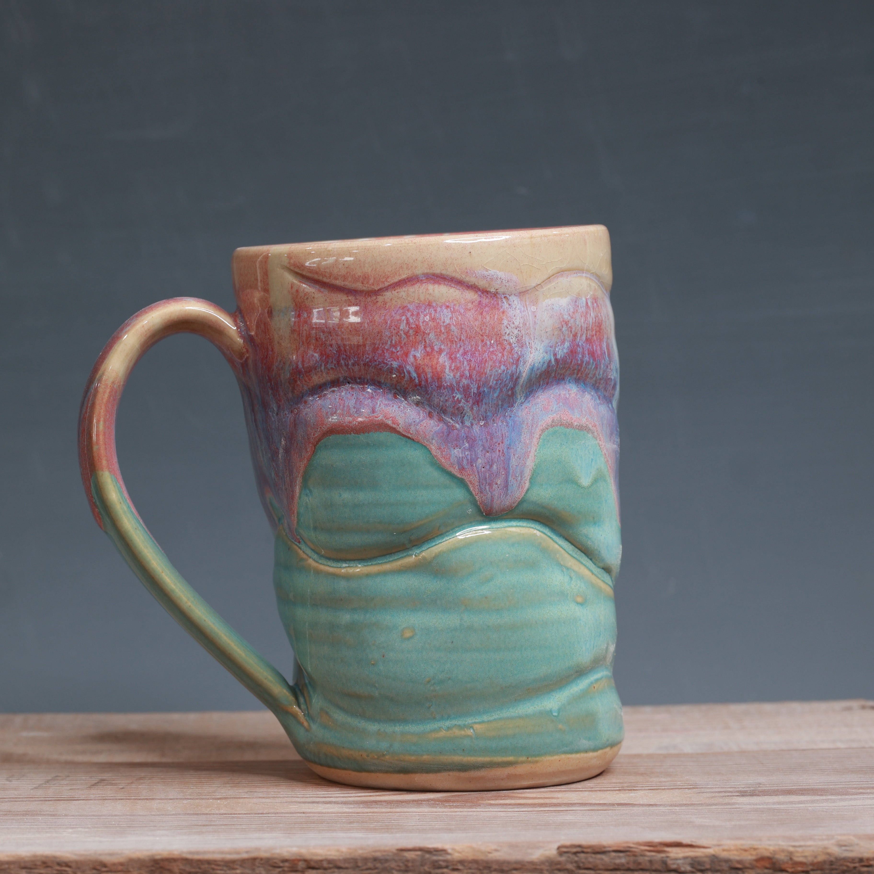 DROP mug - Raspberry Mist and Norse Blue