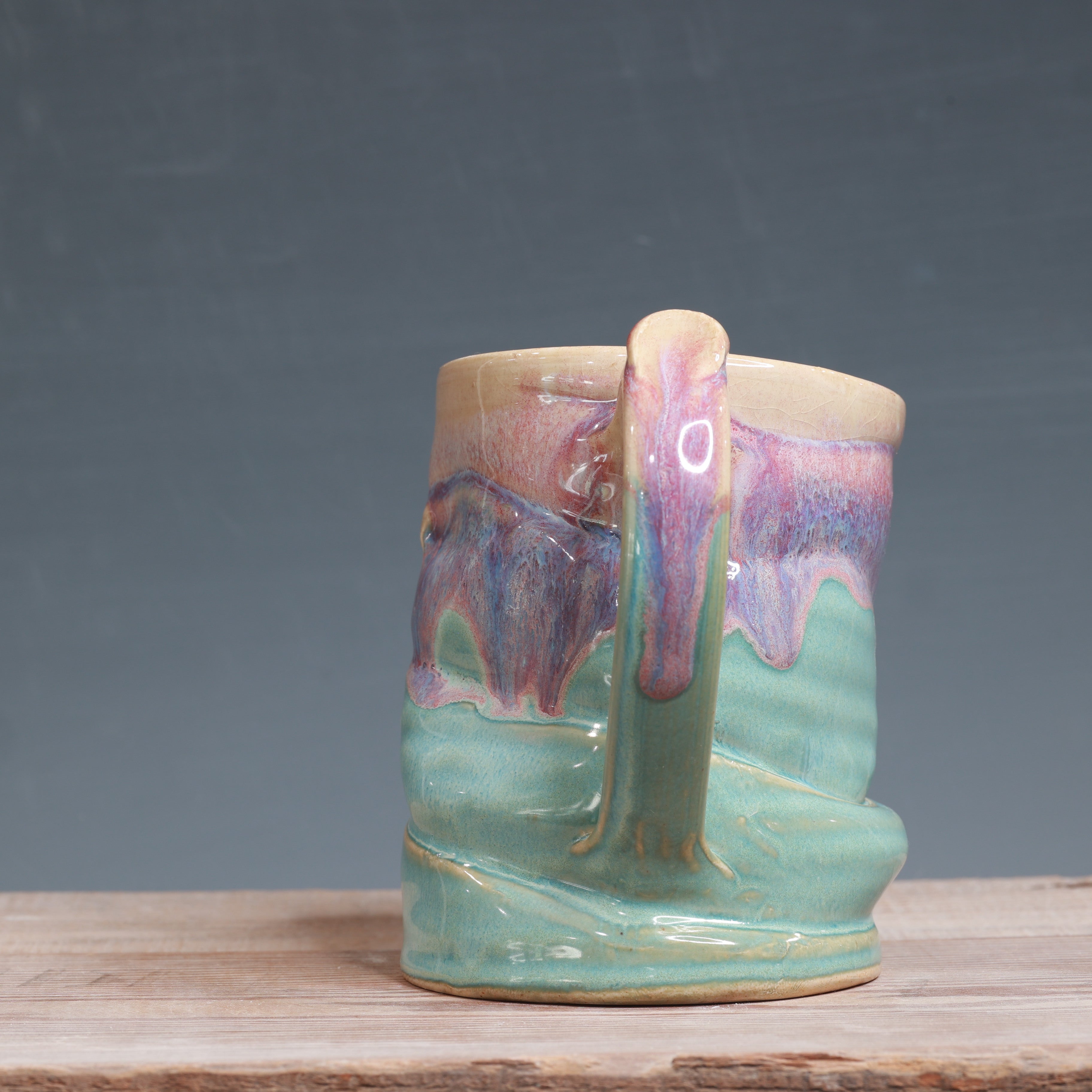DROP mug - Raspberry Mist and Norse Blue 13-14 oz.