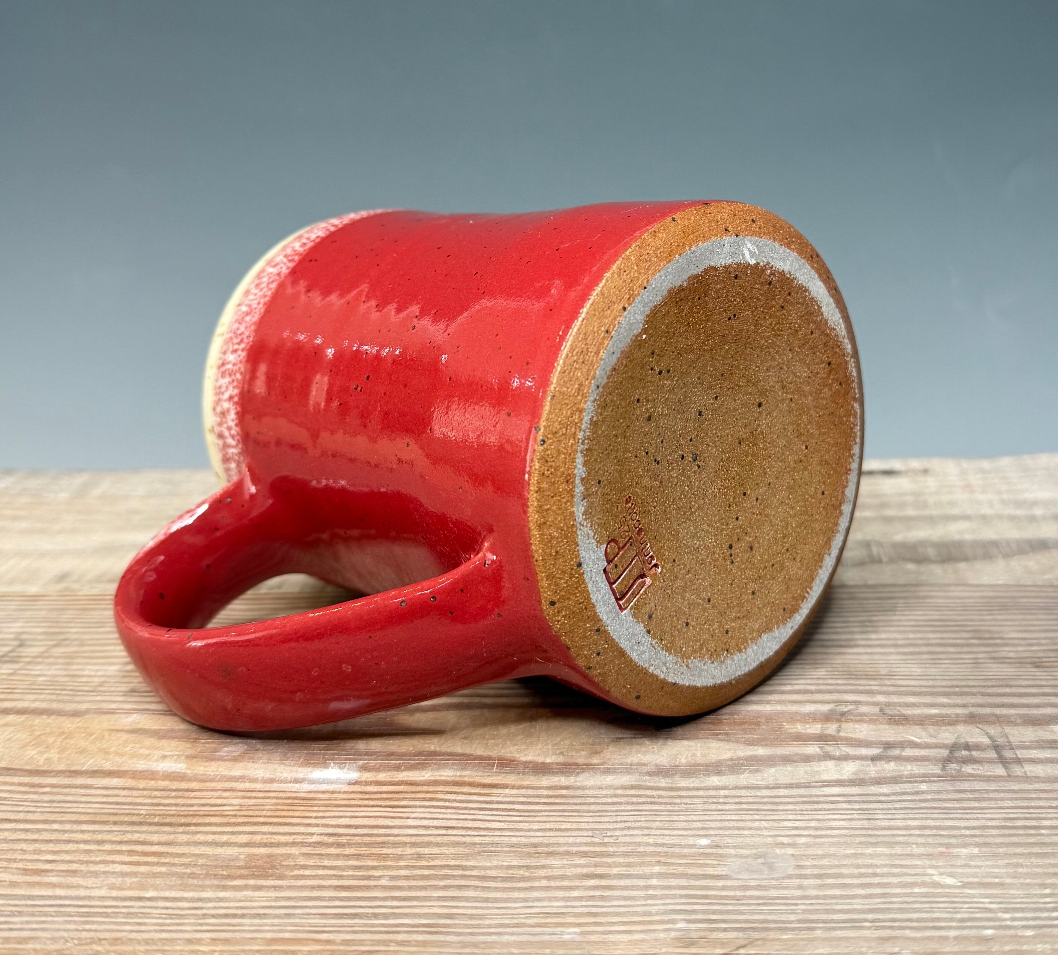 Speckled Salt and Red Mug 20-21 oz.