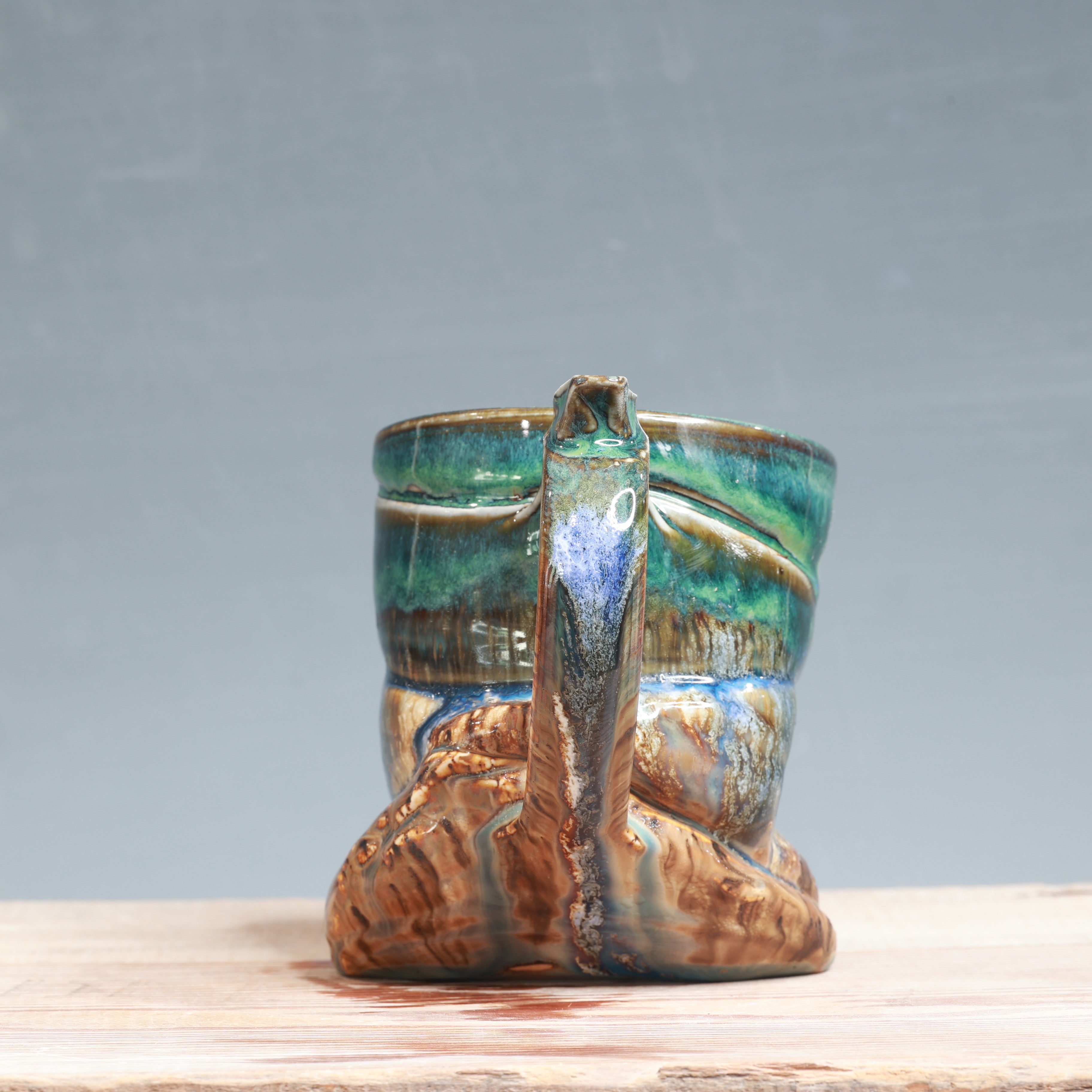DROP mug - Blue Surf and Sandstone 12-13 oz