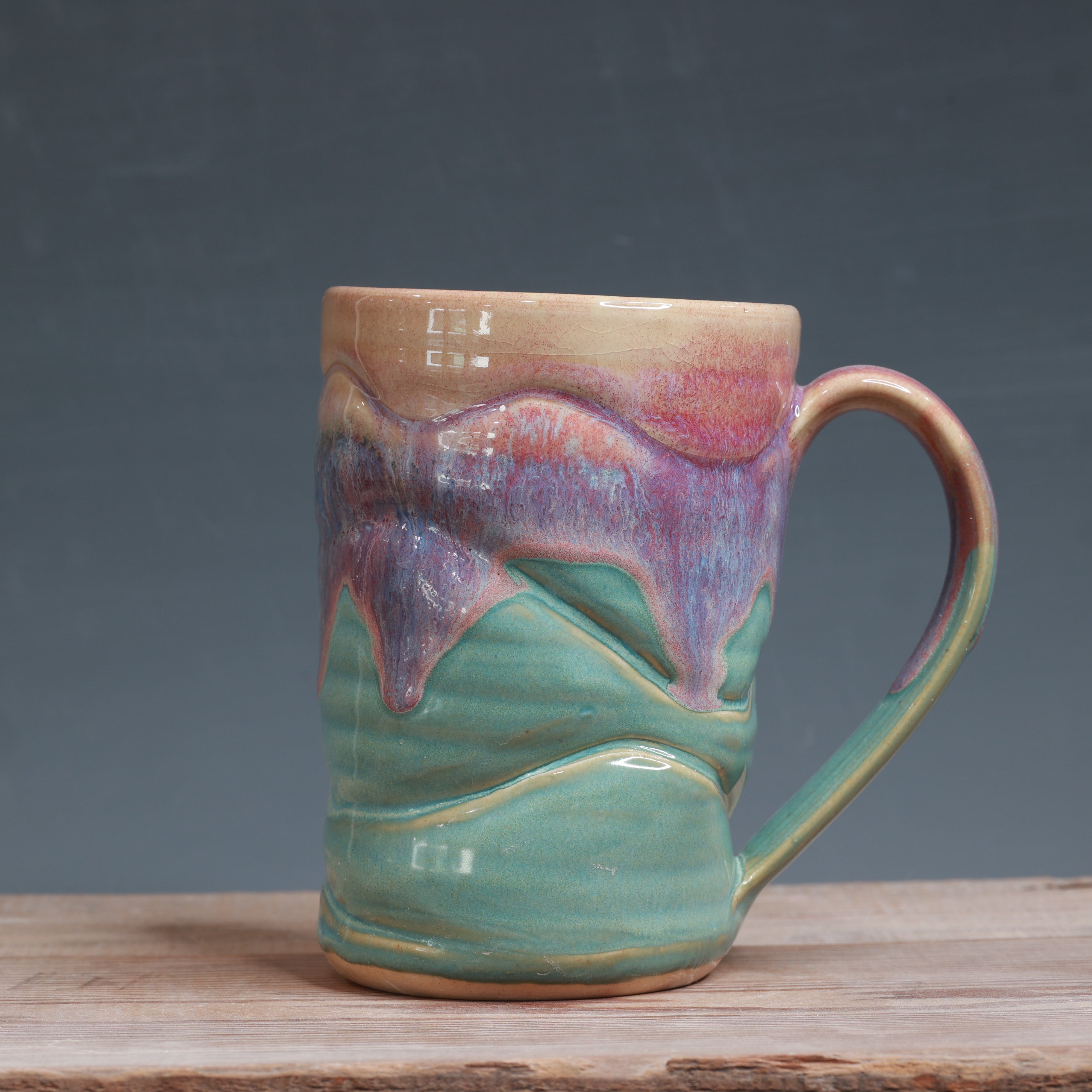 DROP mug - Raspberry Mist and Norse Blue