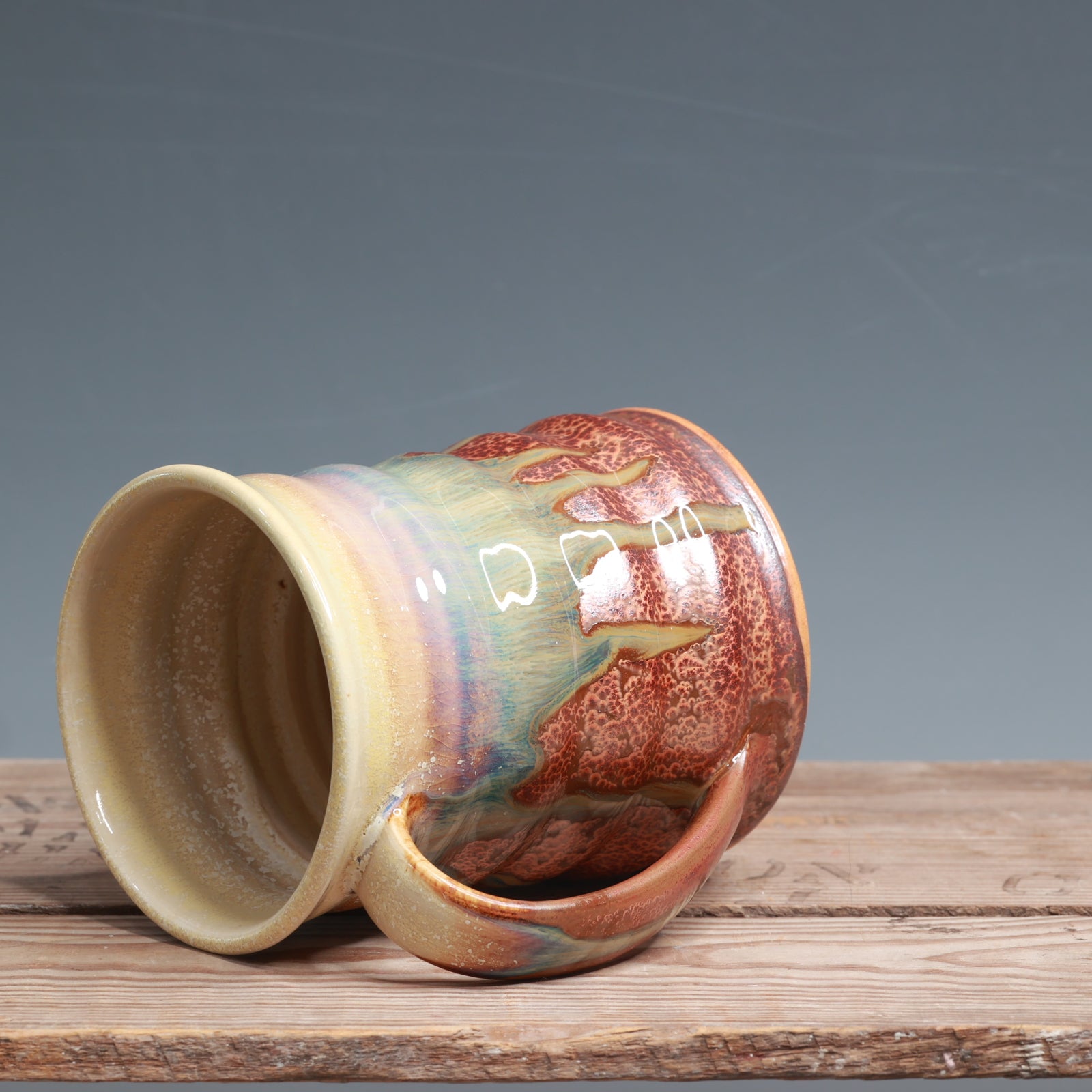 Alabaster over Copper Float Mug - 14-15 oz.