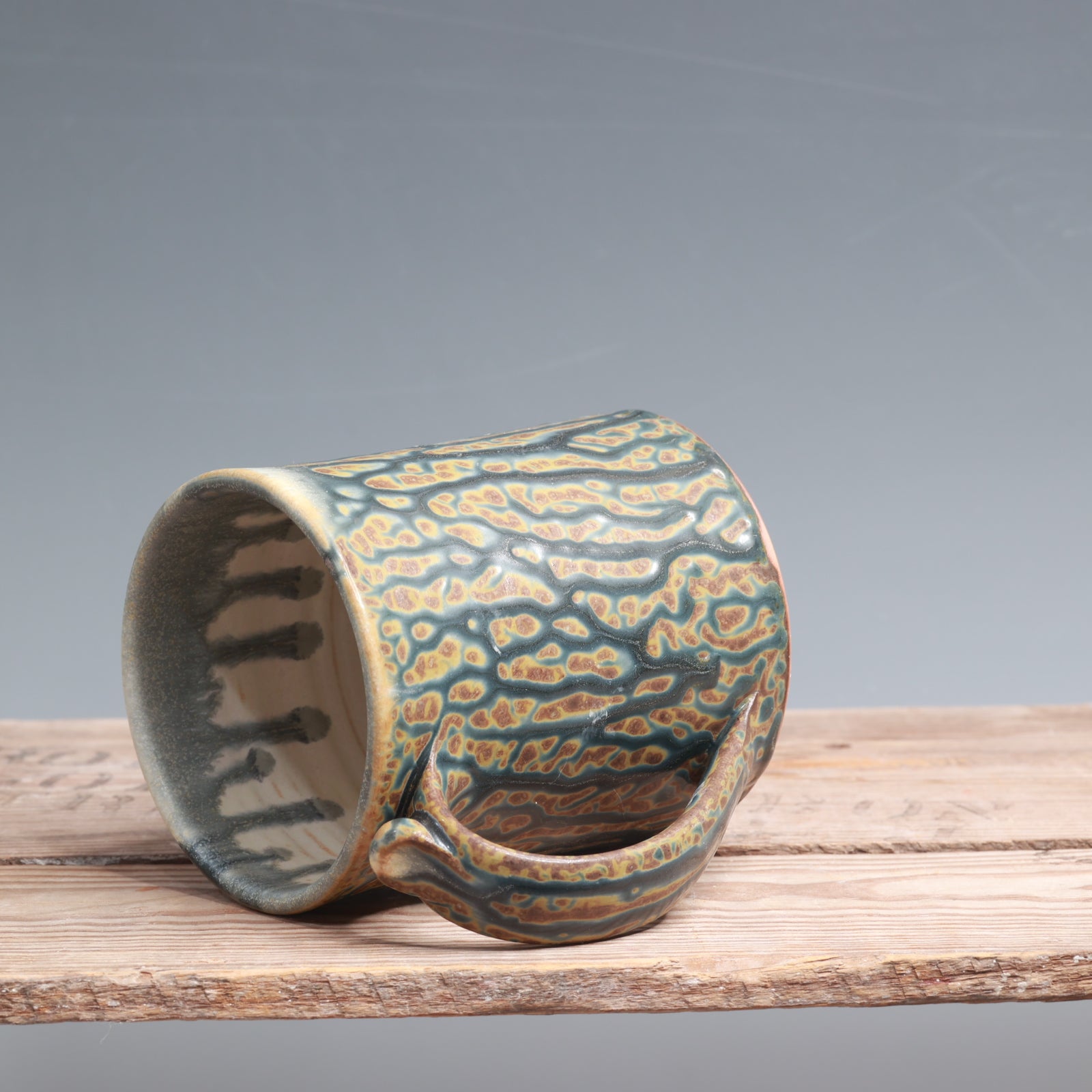 Blue Ash Mug with Thumb Rest - 14 oz.