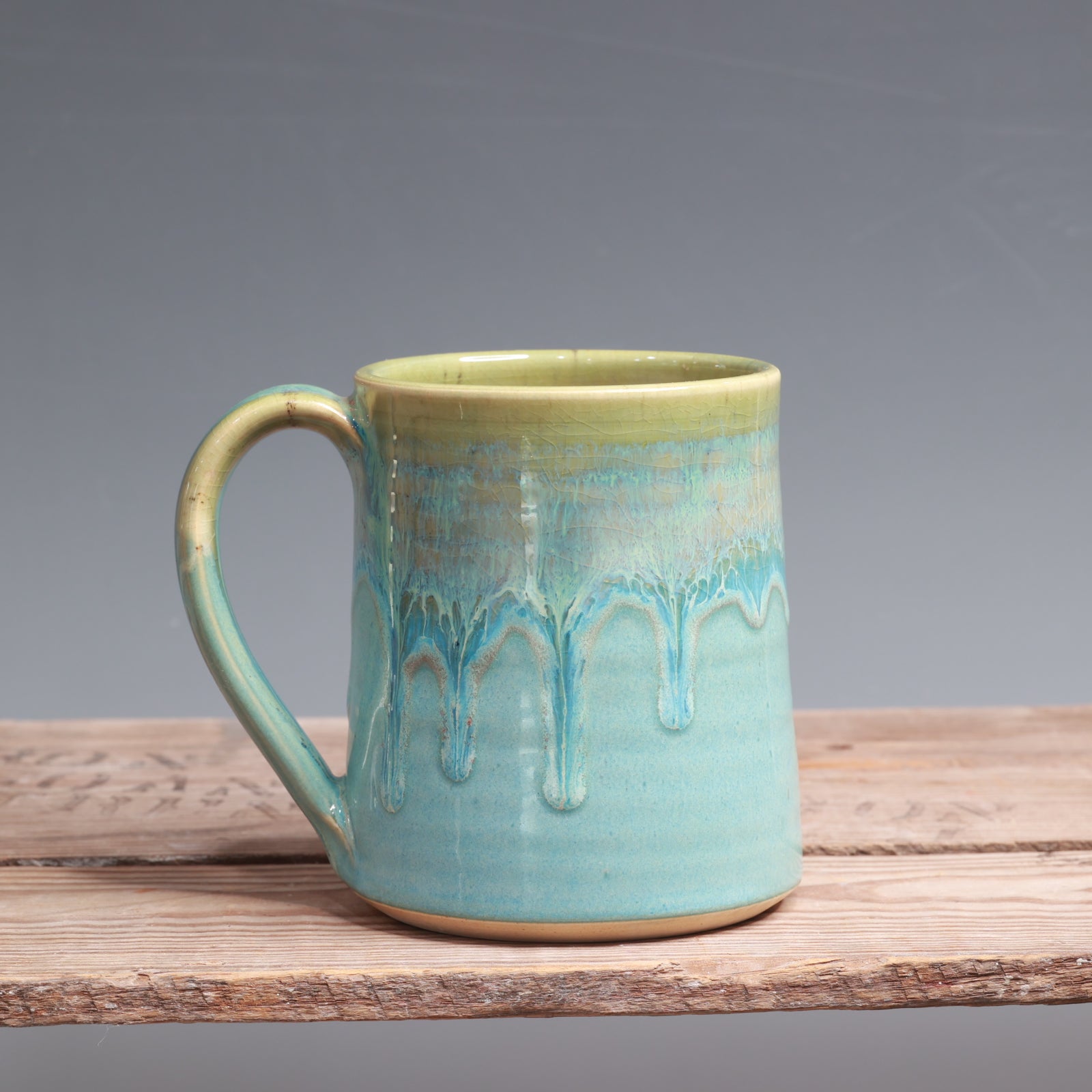Green Opal and Norse Blue Mug - 13 oz.