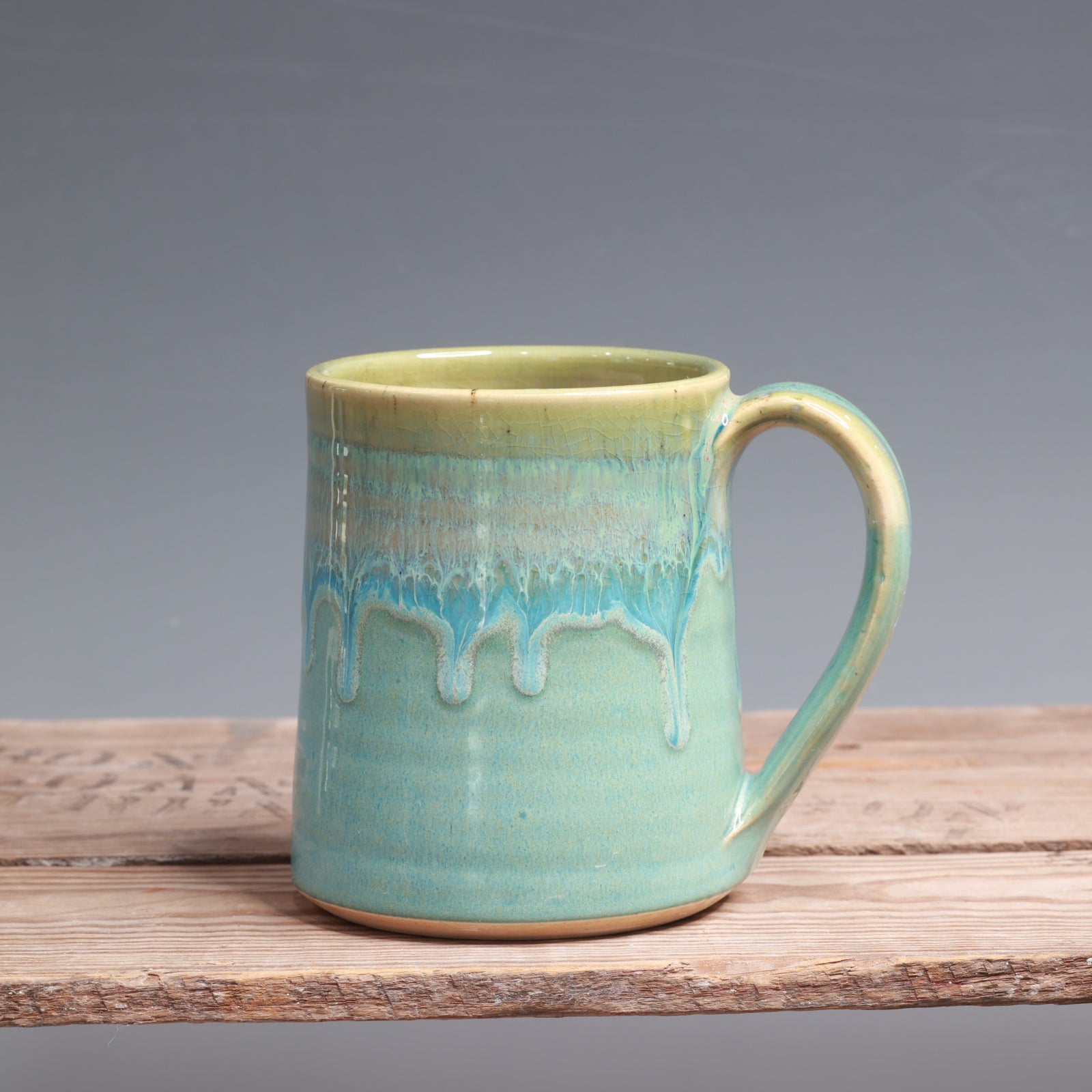 Green Opal and Norse Blue Mug - 13 oz.