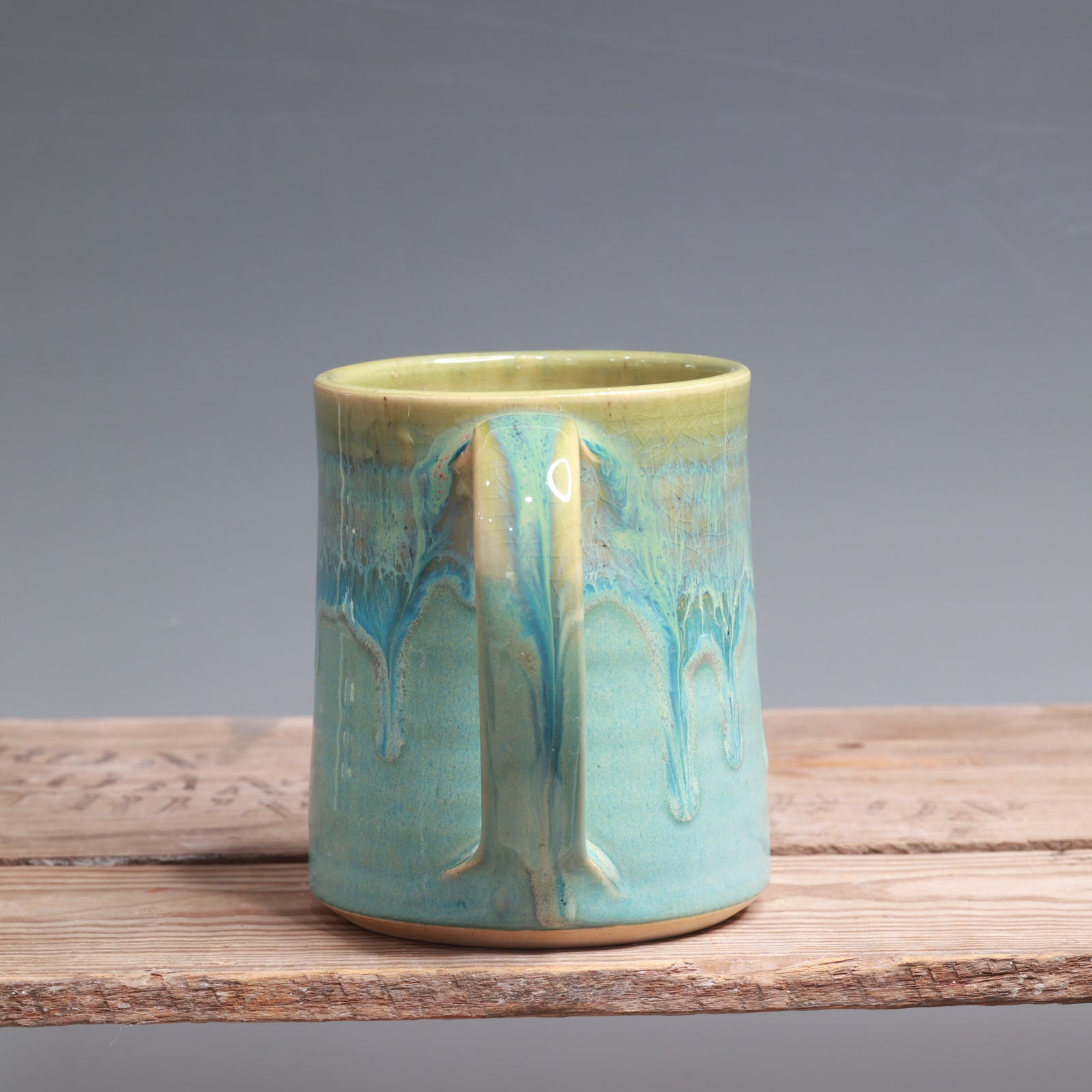 Green Opal and Norse Blue Mug - 13 oz.