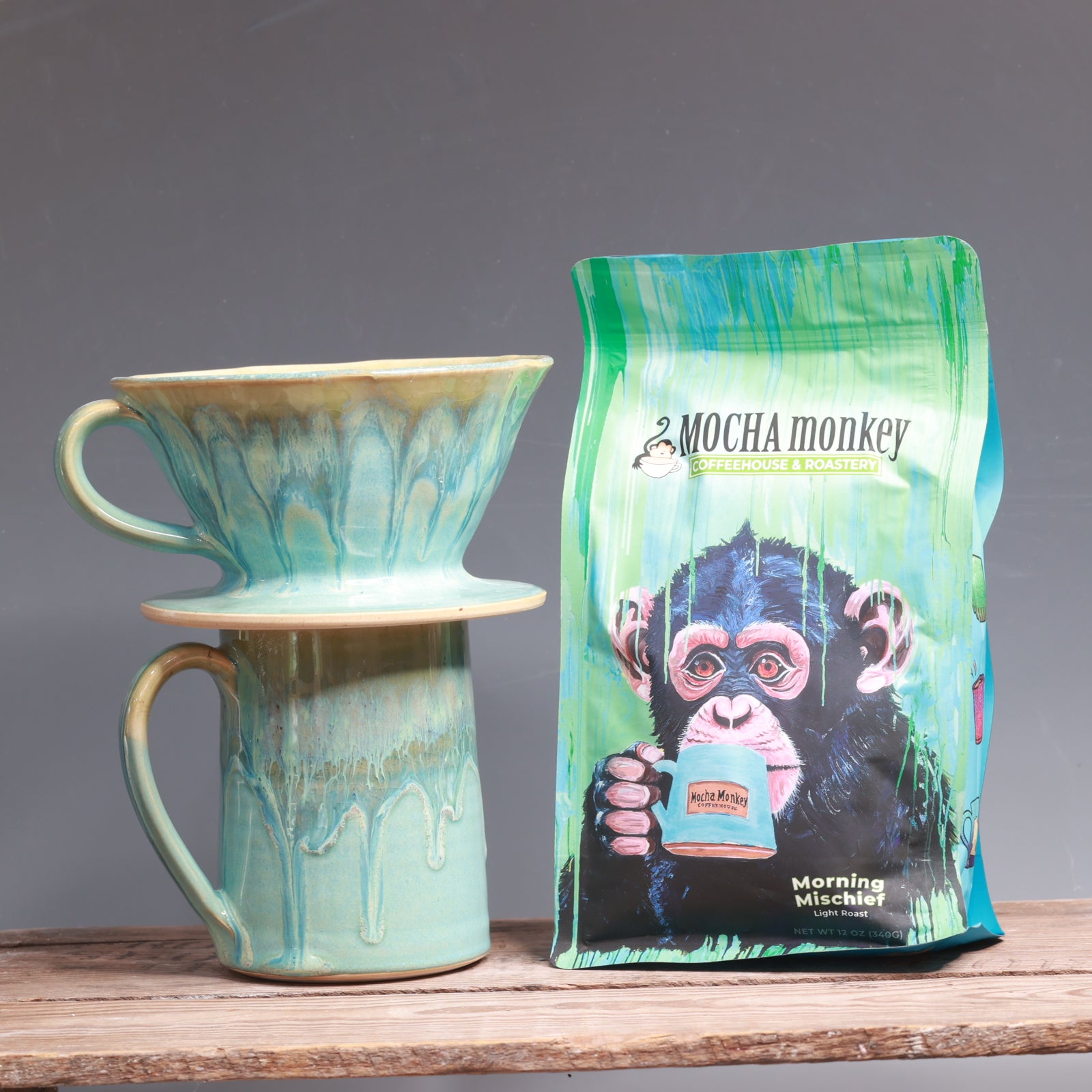 Pour-over Package (Coffee, Pour-over, and Mug Set) - Morning Mischief Light Roast