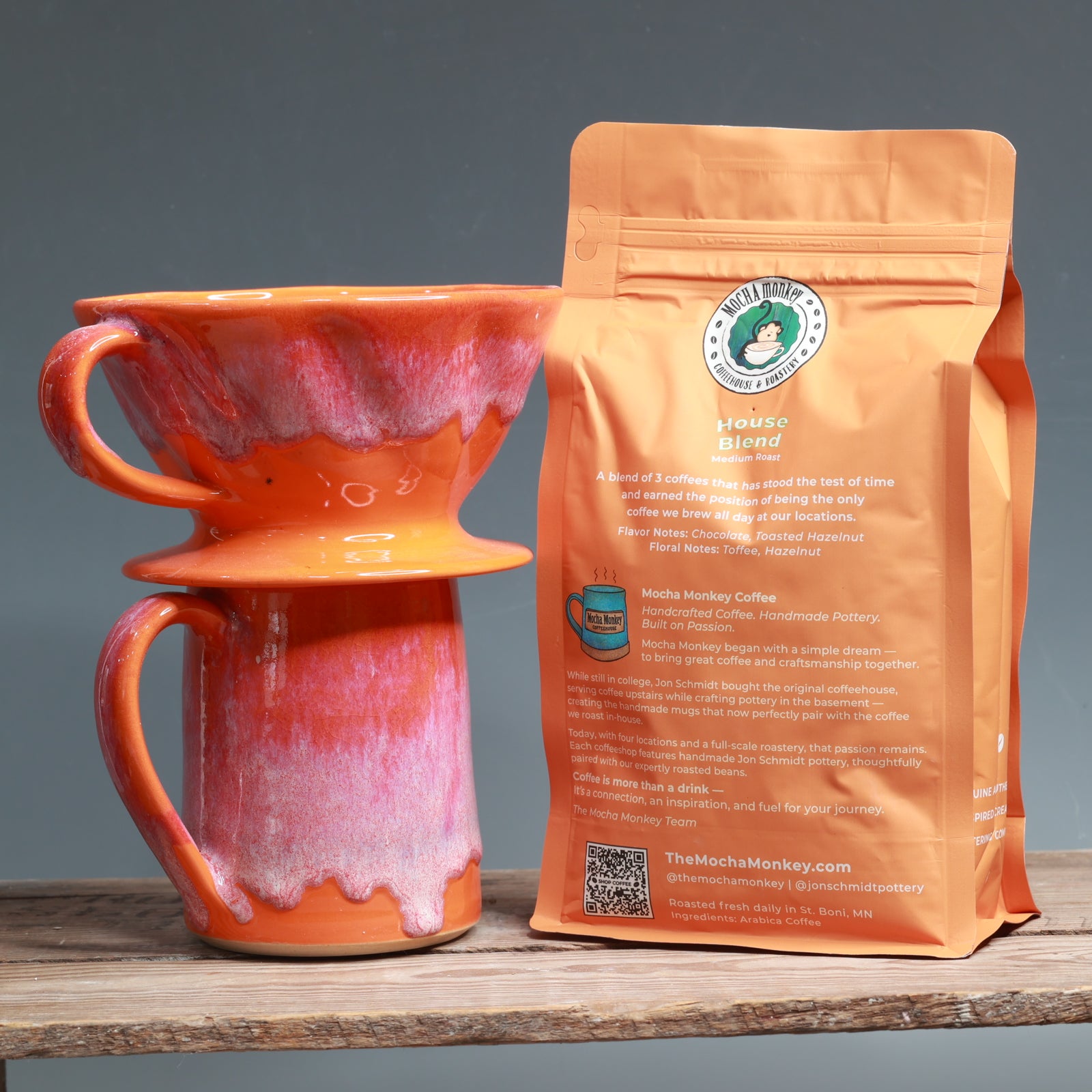 Pourover Package (Coffee, Pourover, and Mug Set) - House Blend Medium Roast