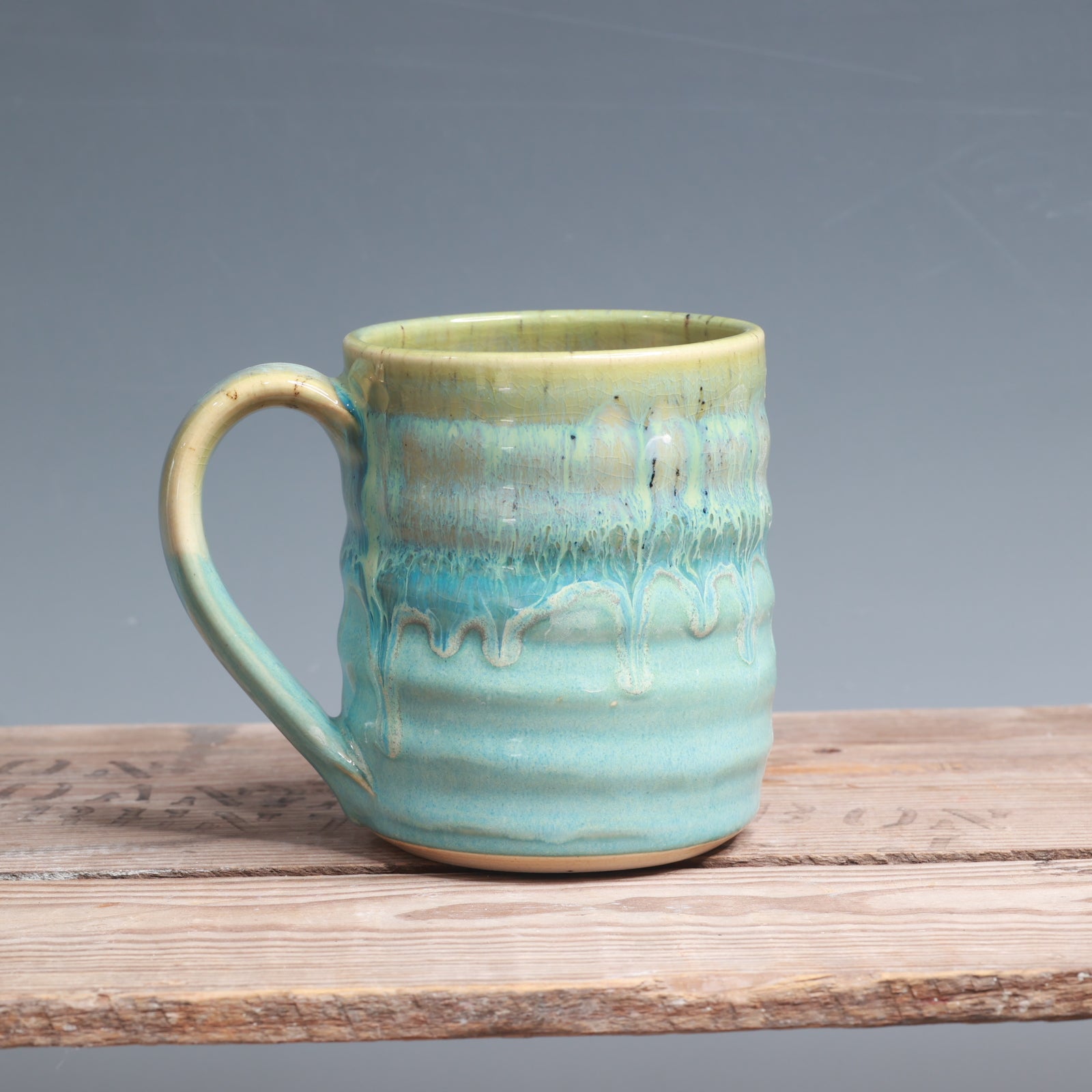 Aurora Green and Norse Blue Mug - 12 oz.