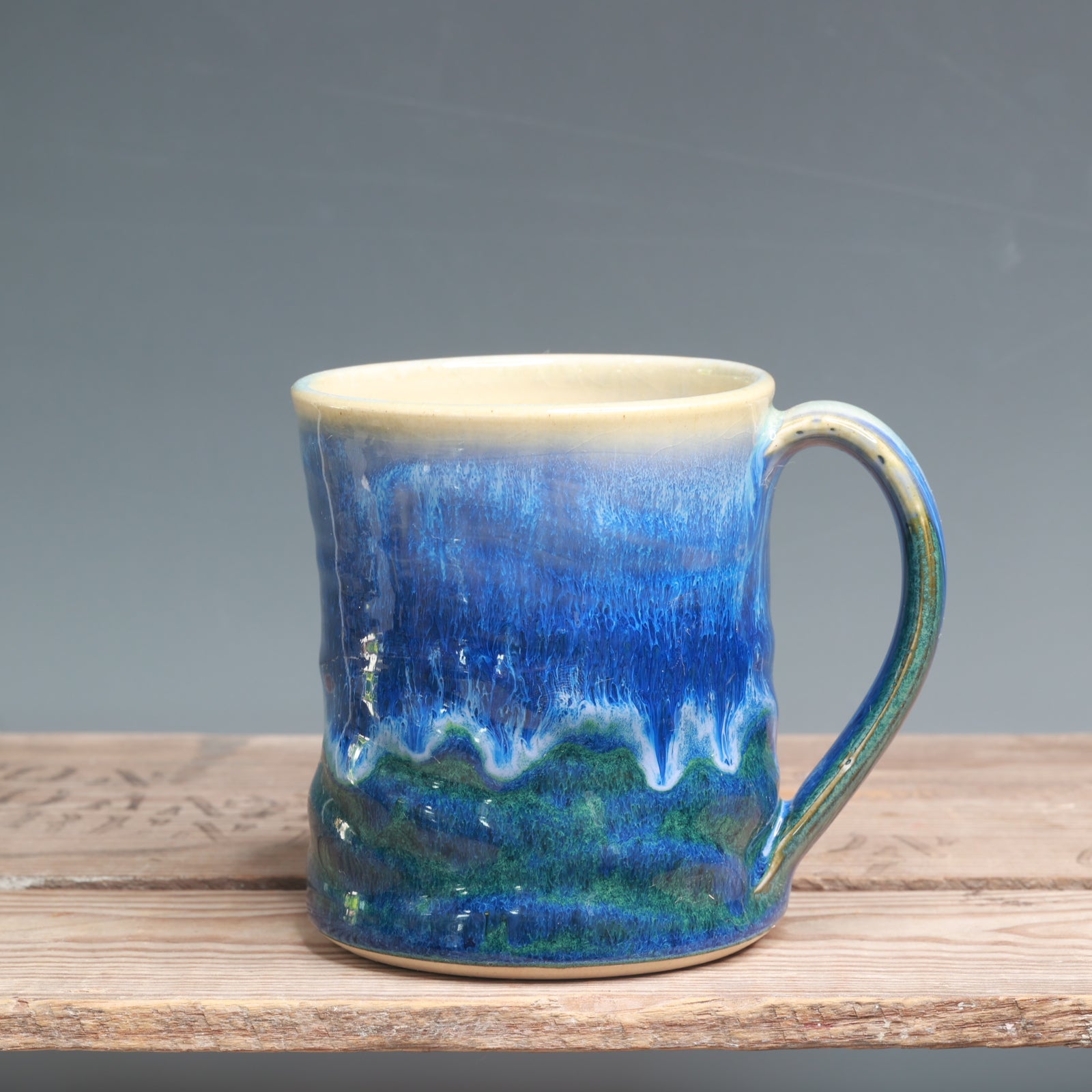 Alabaster and Blue Surf Mug - 16 oz.