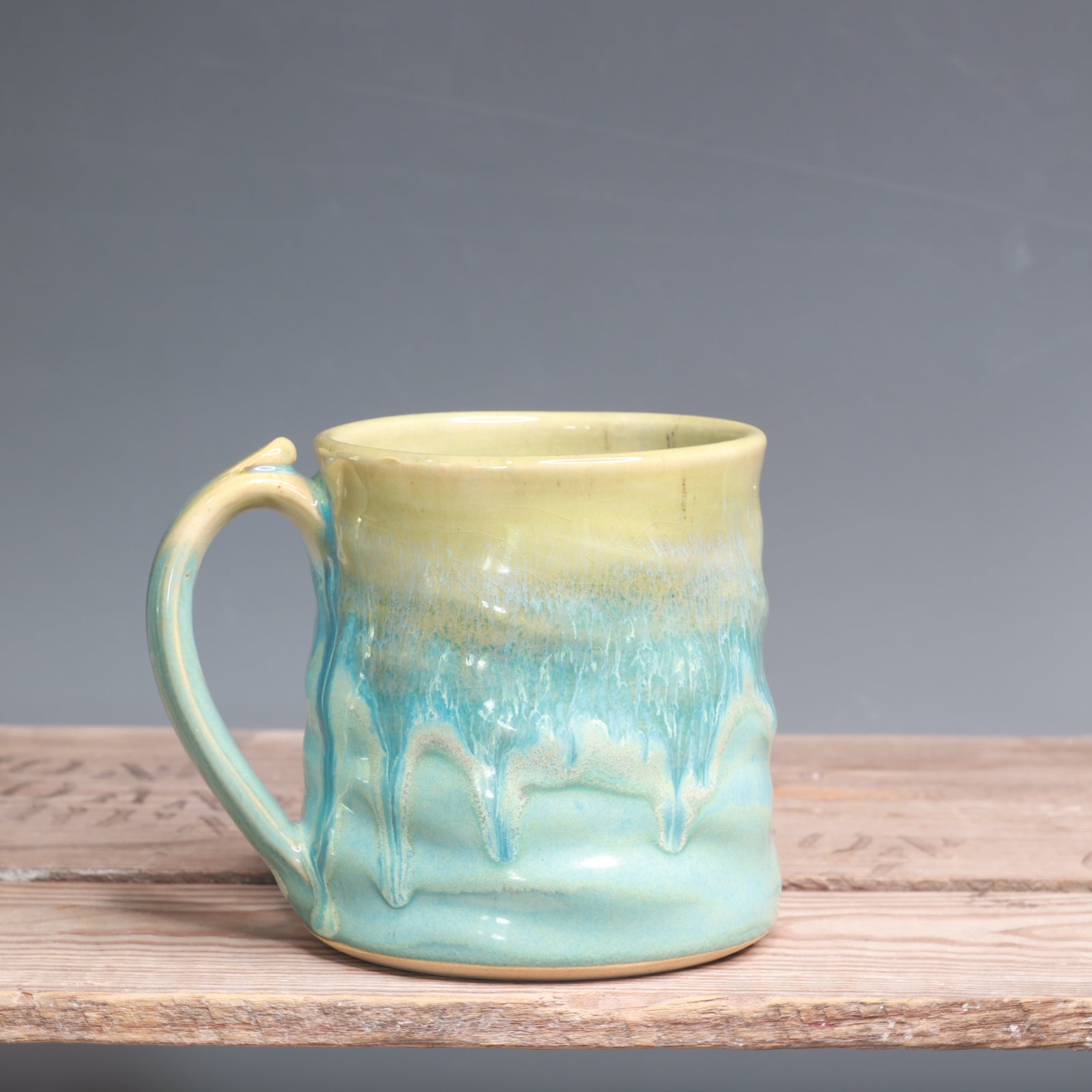 Green Opal and Norse Blue Mug - 14 oz.