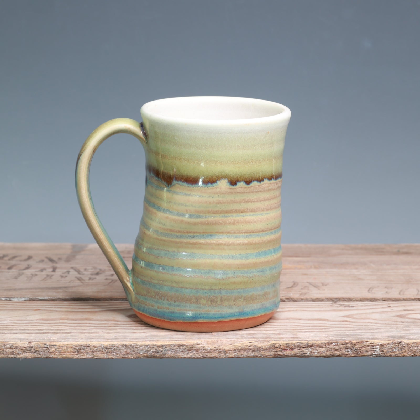 Alabaster over Green Tea Mug - 16 oz.