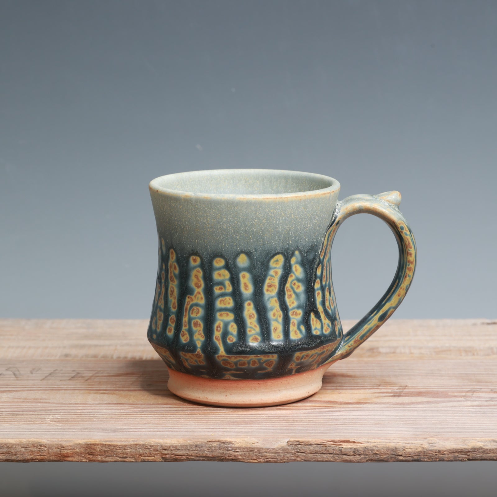 Blue Ash over Salt Mug - 11-13 oz.
